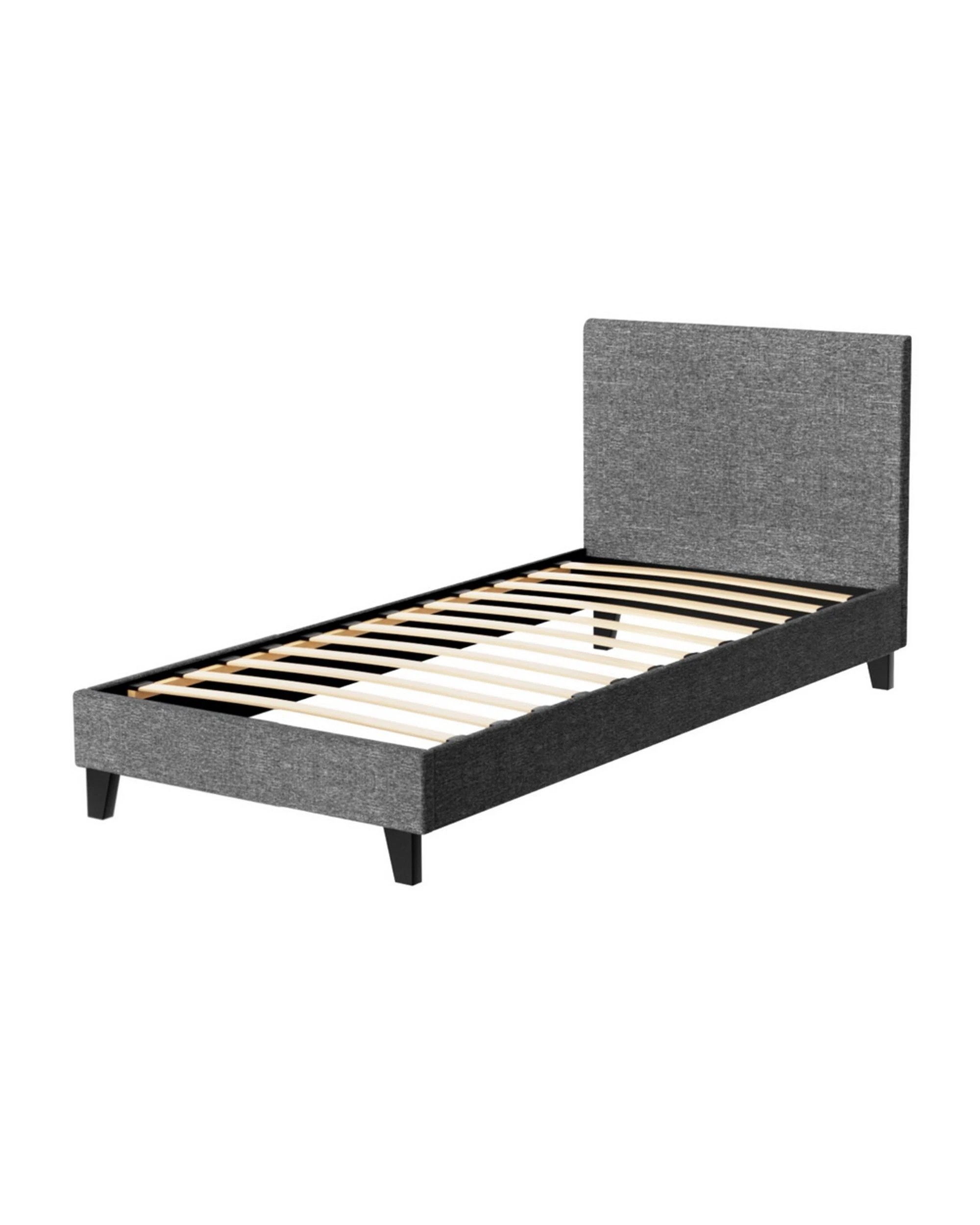 3 Artiss Bed Frame Single Size  NEO - Grey, 3 of 6