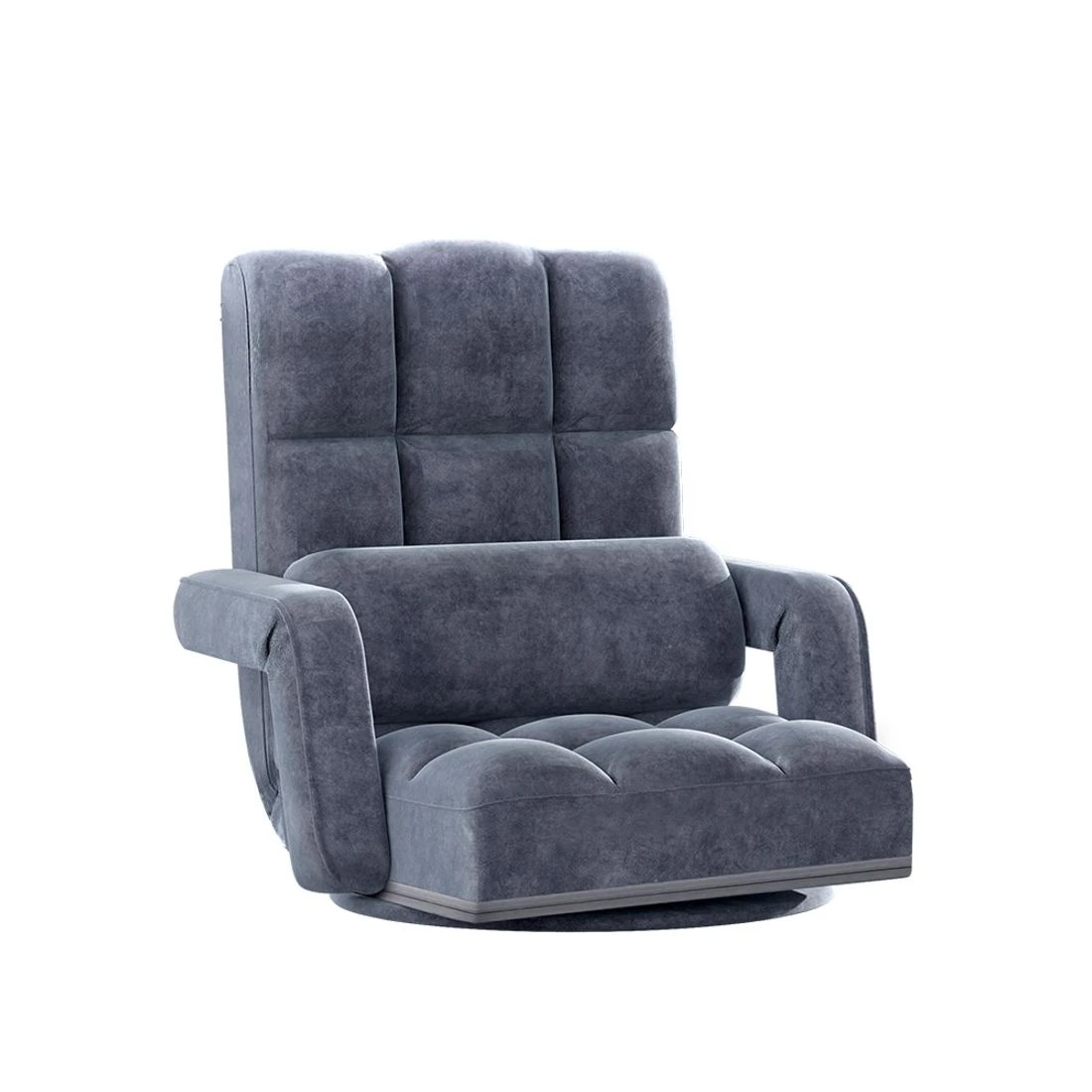 1 Artiss Floor Chair Lounge Sofa Swivel Charcoal - Grey, 1 of 6