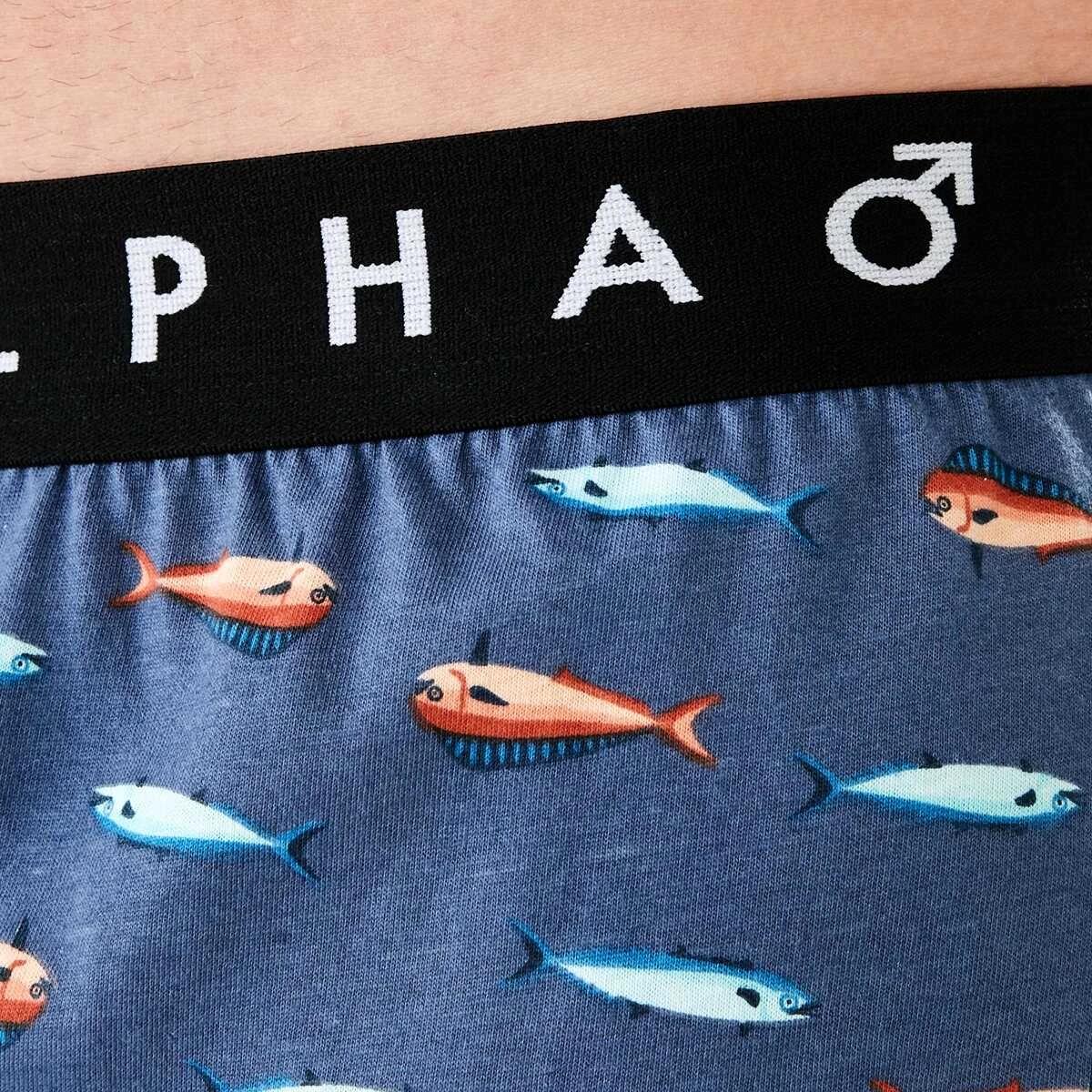 4 Printed Jersey Boxers TIMELESS FISH, 4 of 6