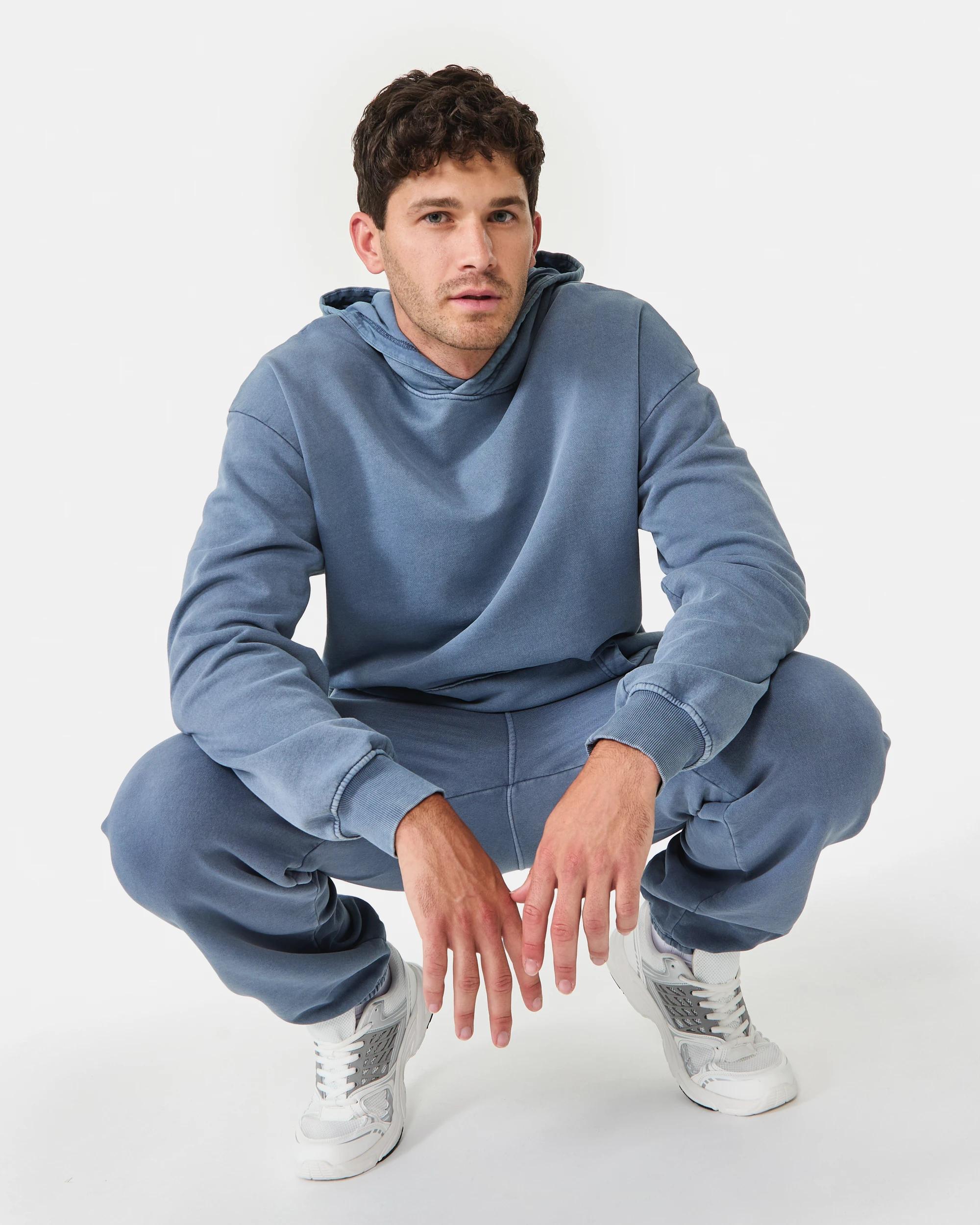 9 Garment Dyed Hoodie Chinablue, 9 of 10