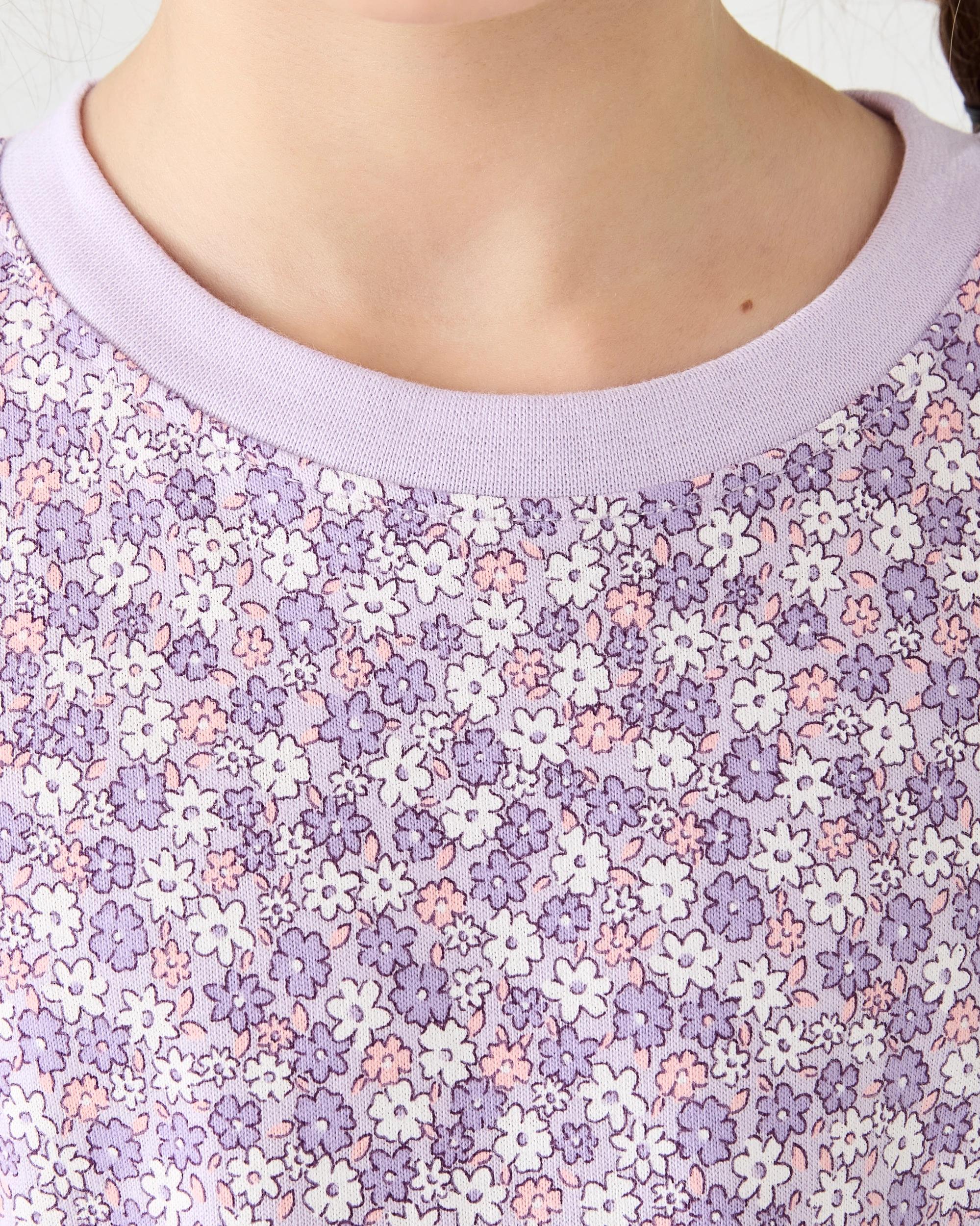 4 Jersey Dress Pur Floral, 4 of 8