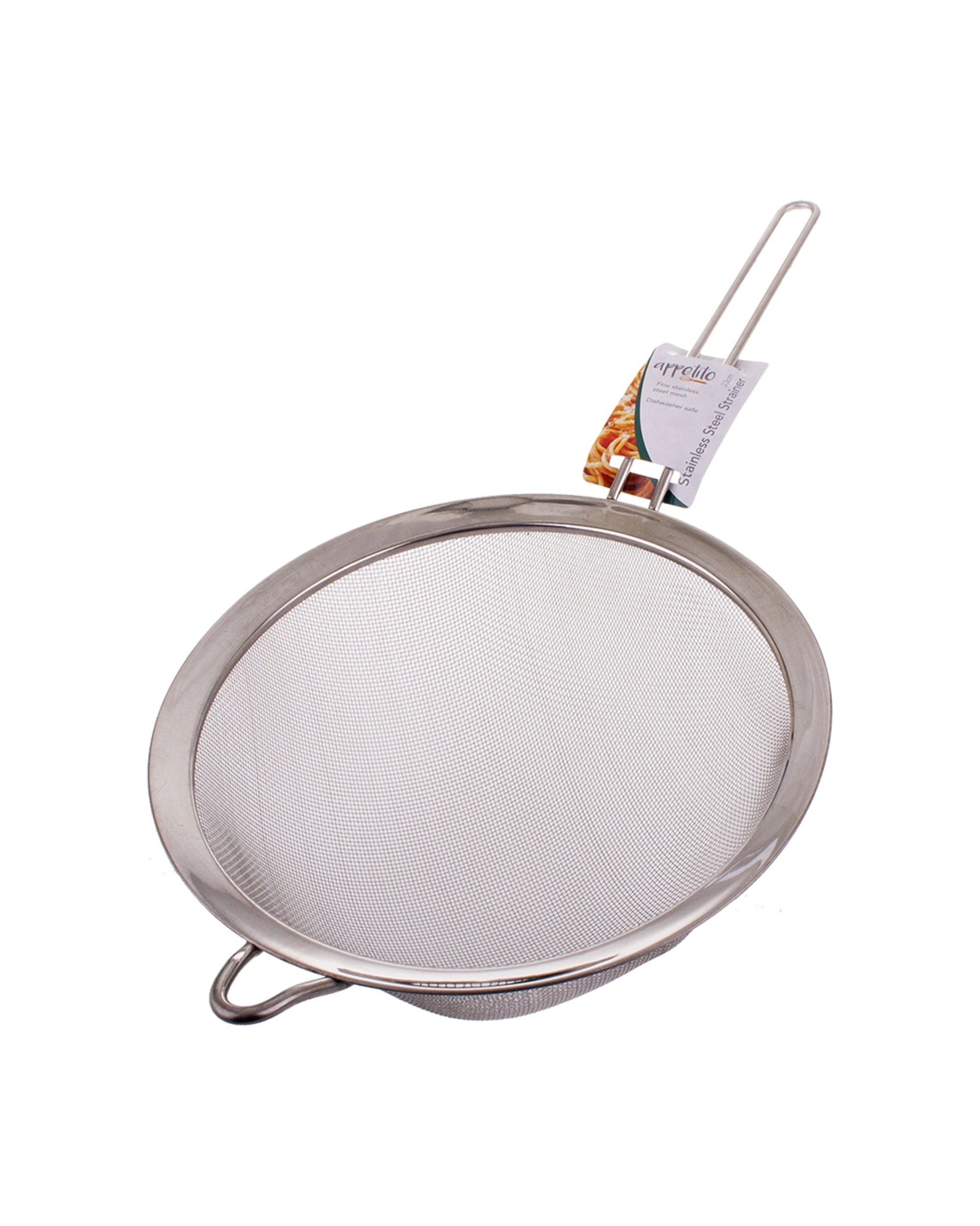 2 Appetito 23cm Stainless Steel Mesh Strainer - Silver, 2 of 4