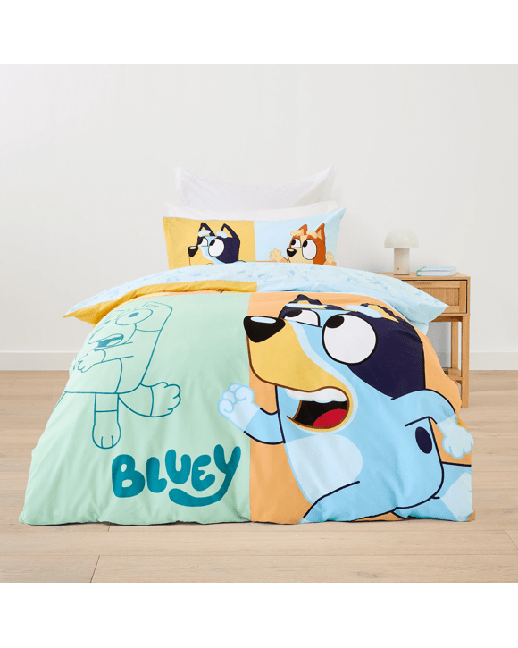 Bluey Cotton Quilt Cover Set - Single Bed