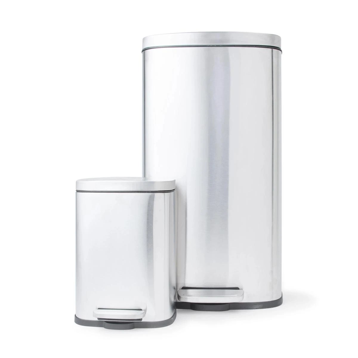 2 Set of 2 Stainless Steel Pedal Bin, 2 of 8