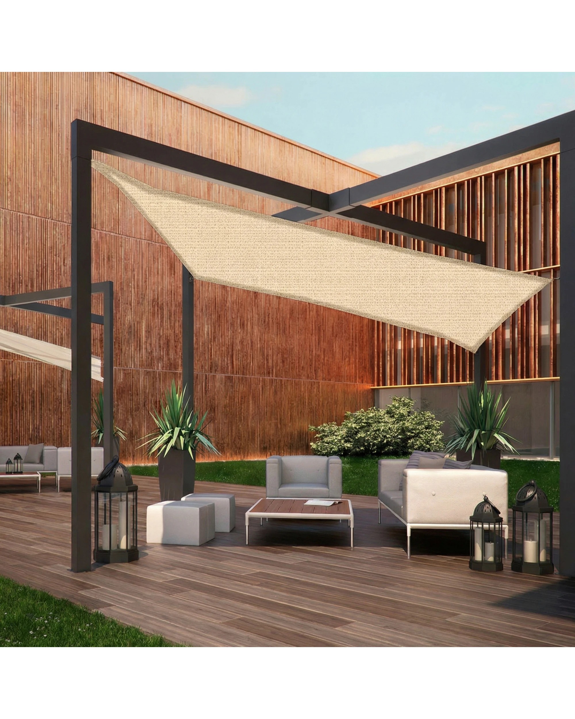 6 Wallaroo 3.6 x 3.6 x 3.6m Triangular sail - Yellow, 6 of 6