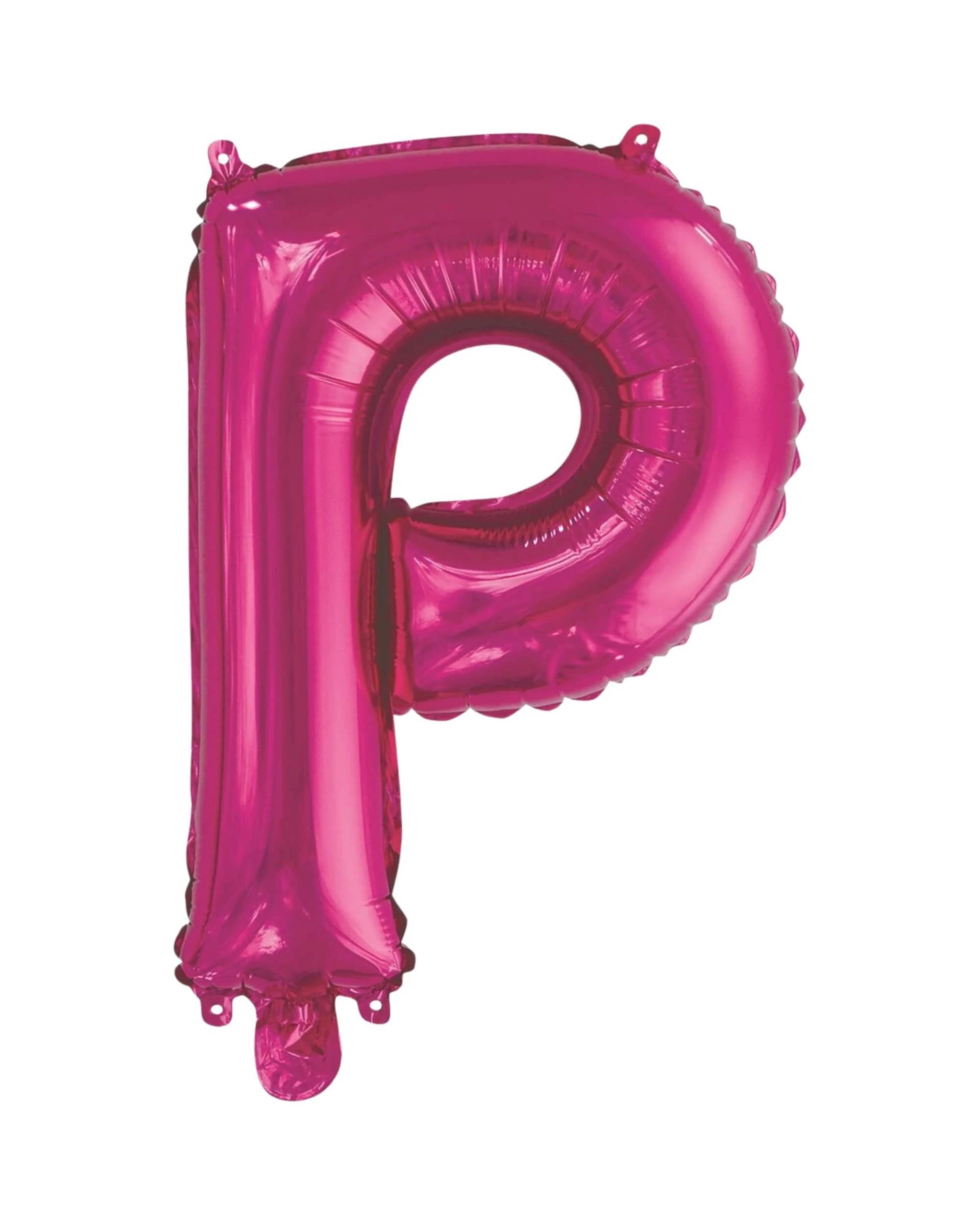1 Meteor Letter P Hot Foil Air Fill Balloon 35.5cm - Pink, 1 of 2