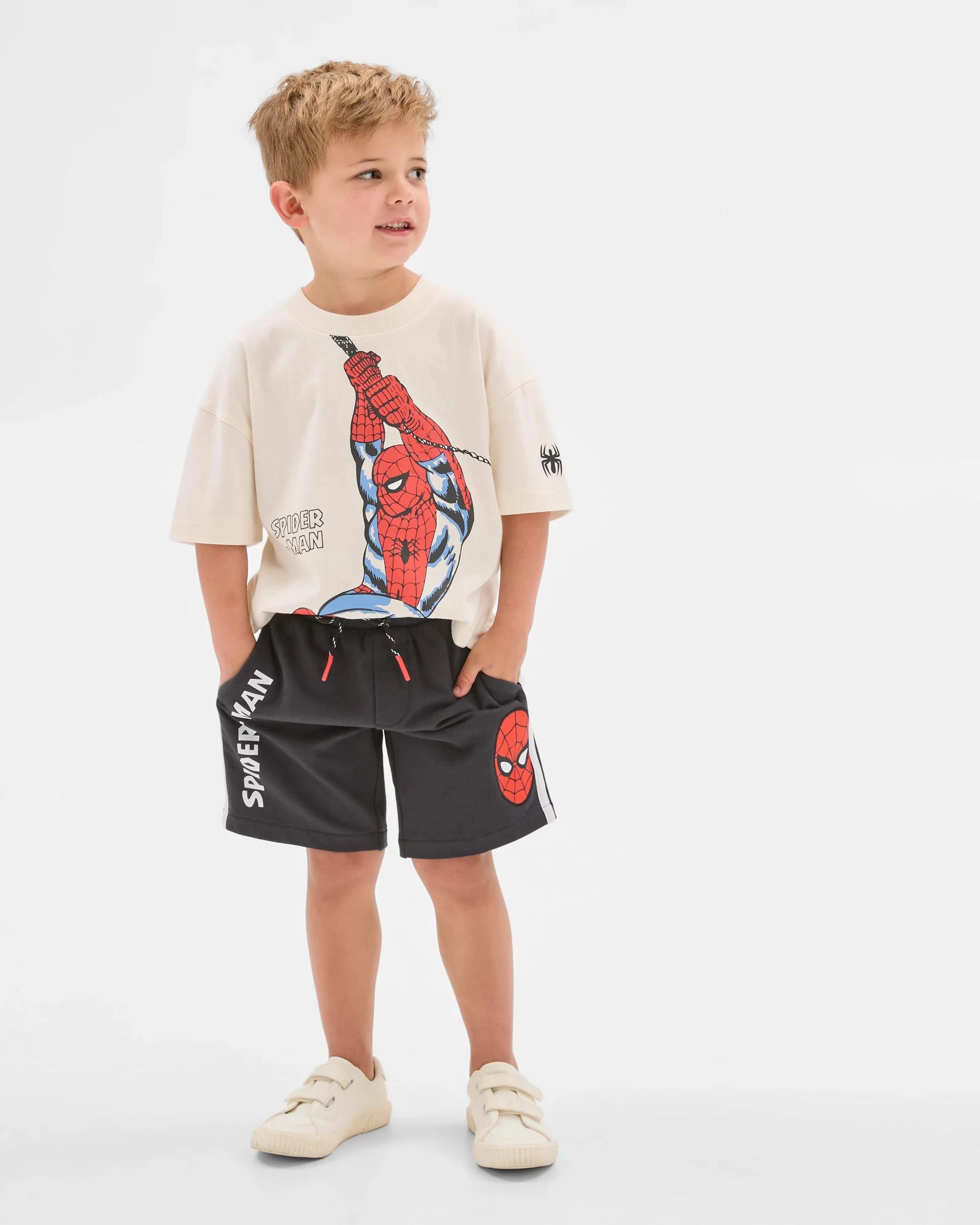 3 Spider-Man Australian Cotton Shorts CHARCOAL, 3 of 6