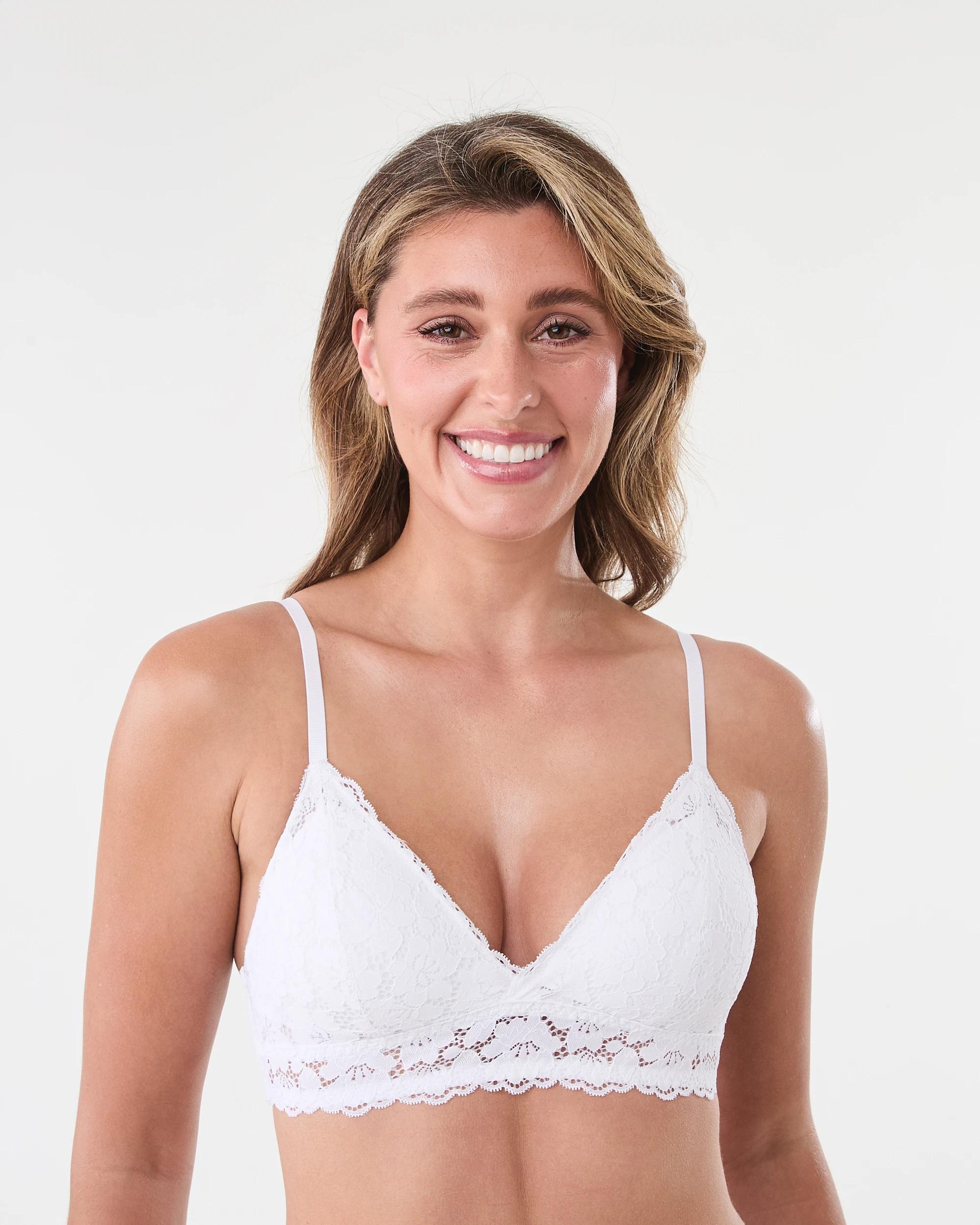1 Wirefree Lace Bralette Off White, 1 of 7