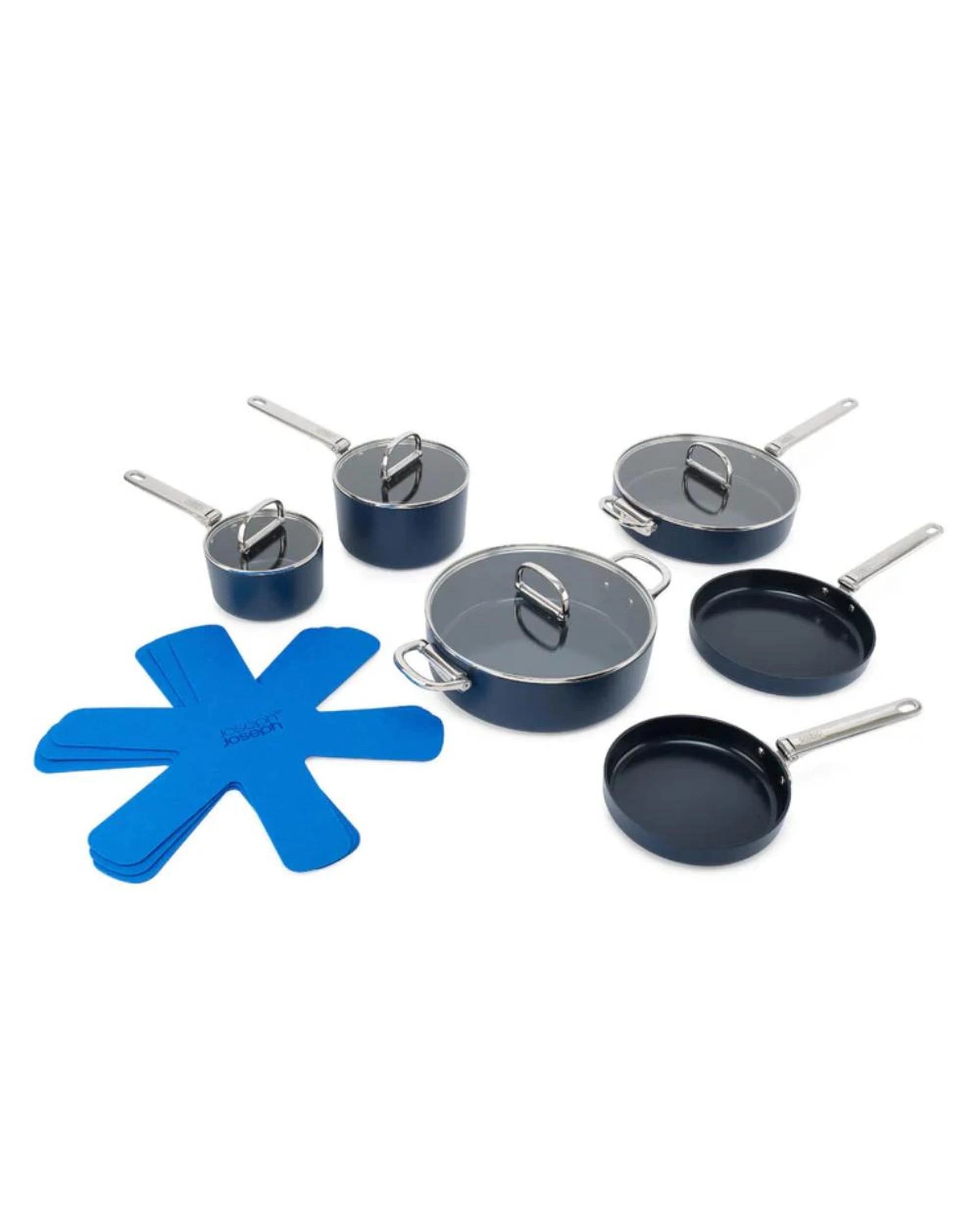 1 Joseph Joseph Space Folding Handle Nonstick 6 Piece Cookware Set  Suits Induction, 1 of 7
