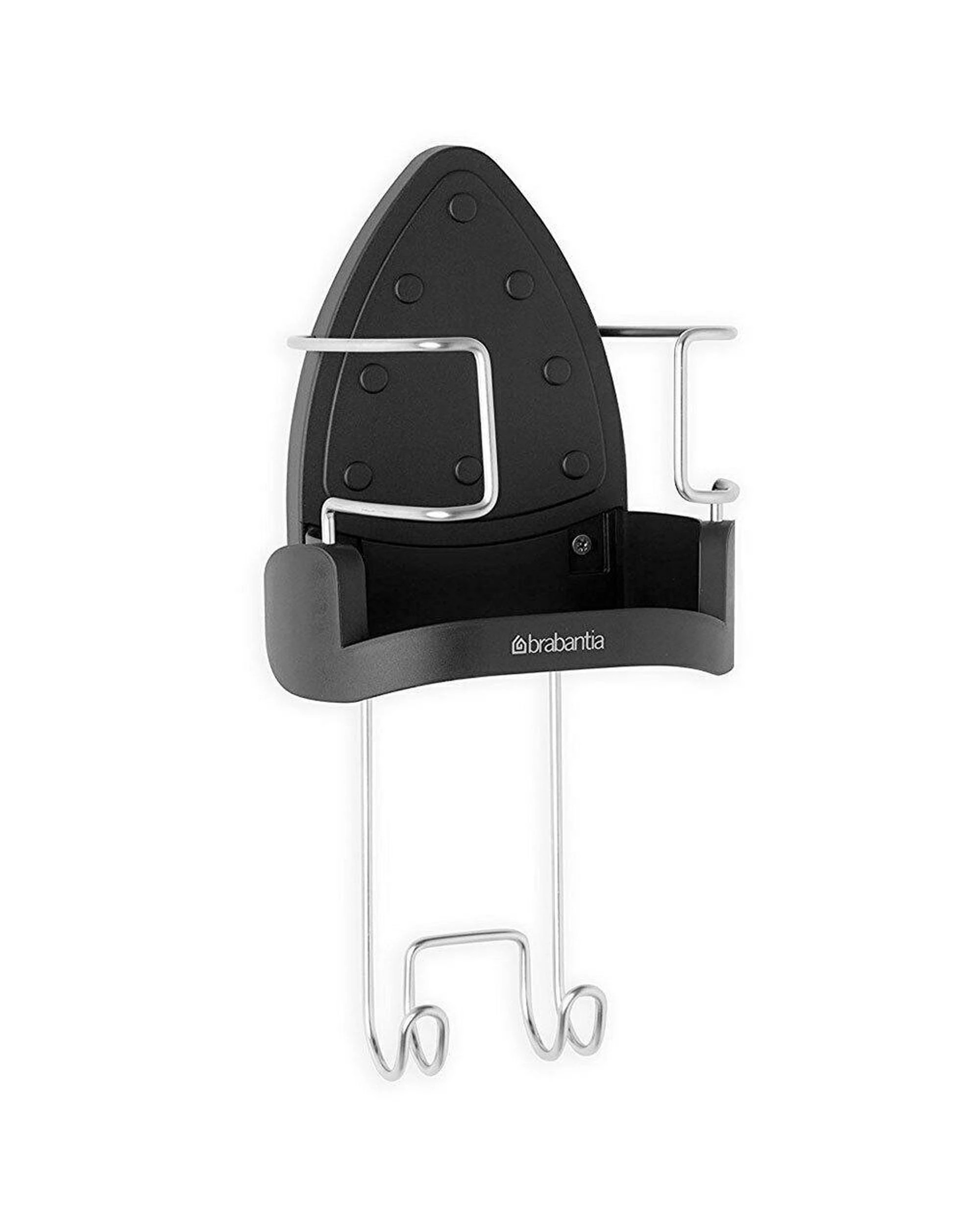 1 Brabantia Heat Resistant Iron & Board Storage  Black  Chrome, 1 of 8