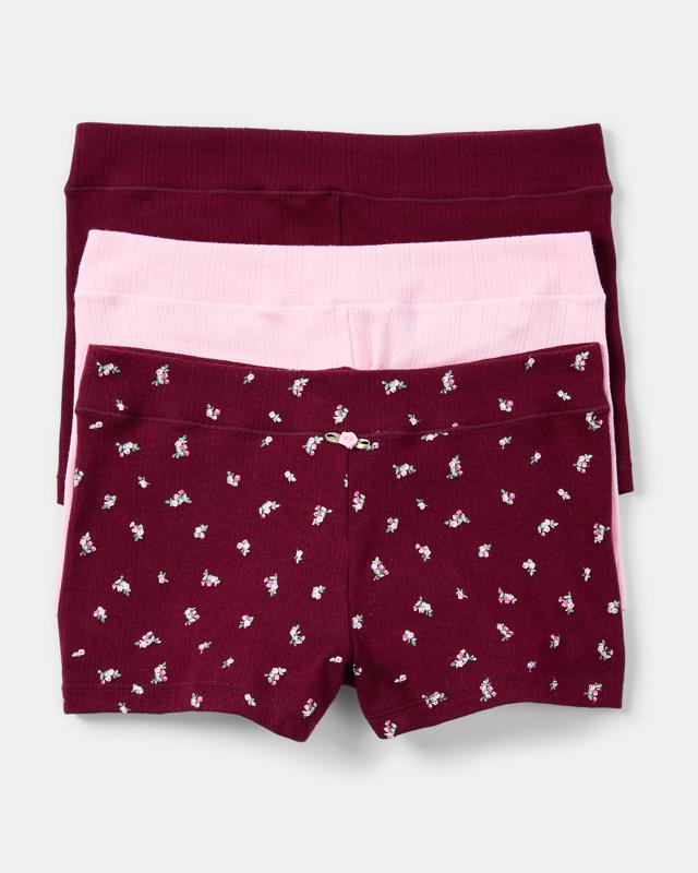 3 Pack Pointelle Boyleg Shor