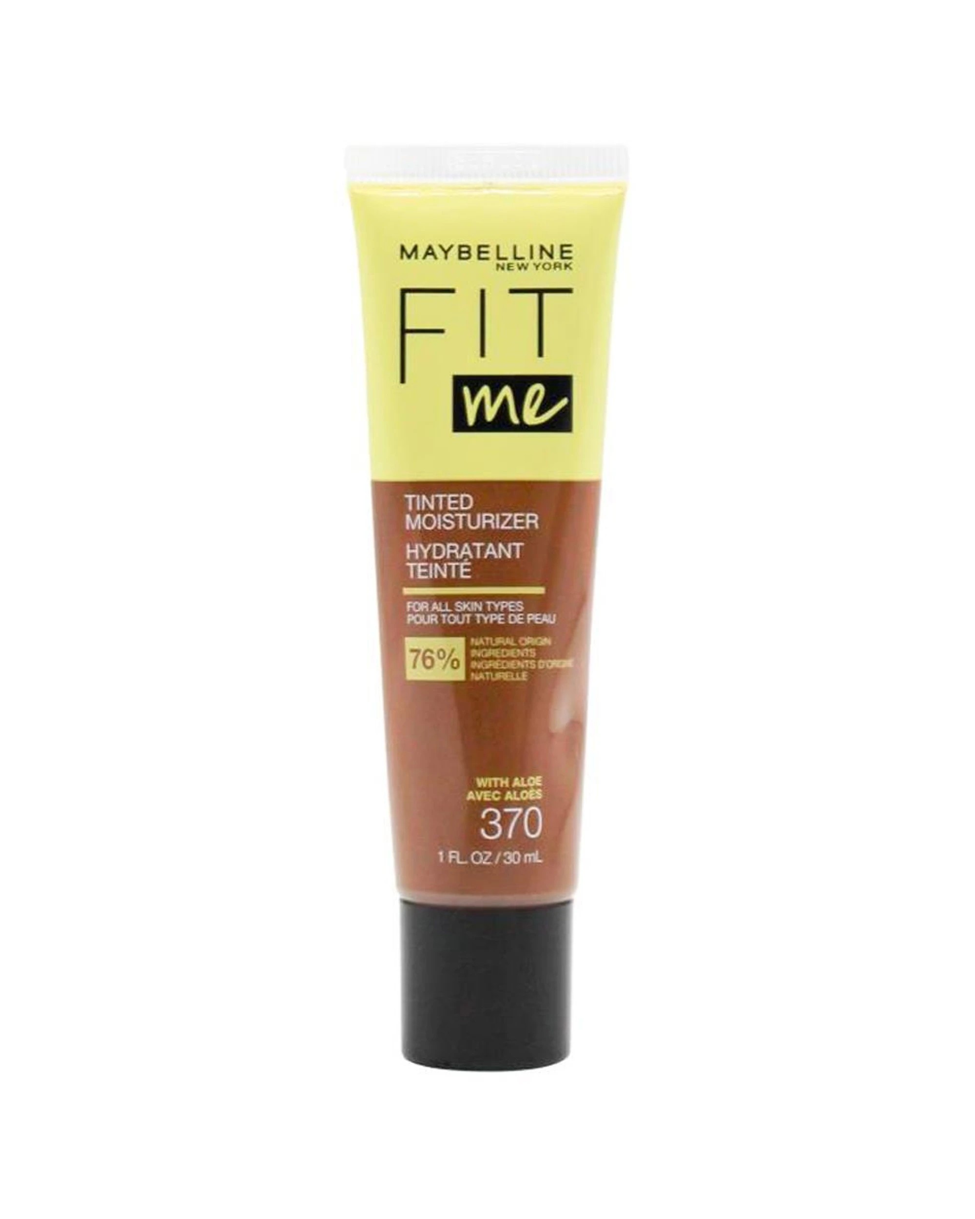 2 Maybelline 6PK 30ml Fit Me Tinted Moisturizer Aloe Pore Blurring Breathable 370 - Brown, 2 of 3