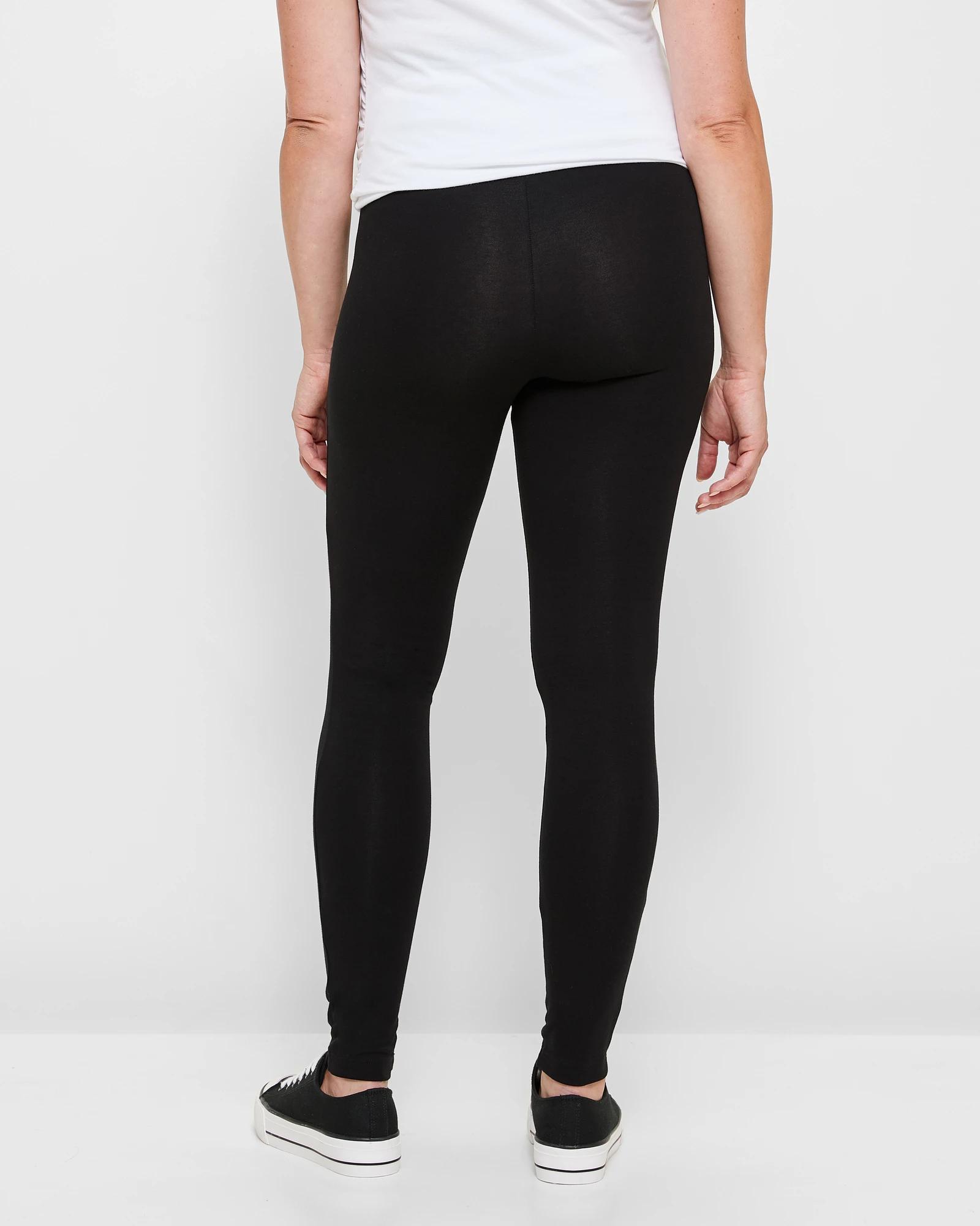 4 Target Maternity Australian Cotton Over The Belly Leggings BLACK, 4 of 10