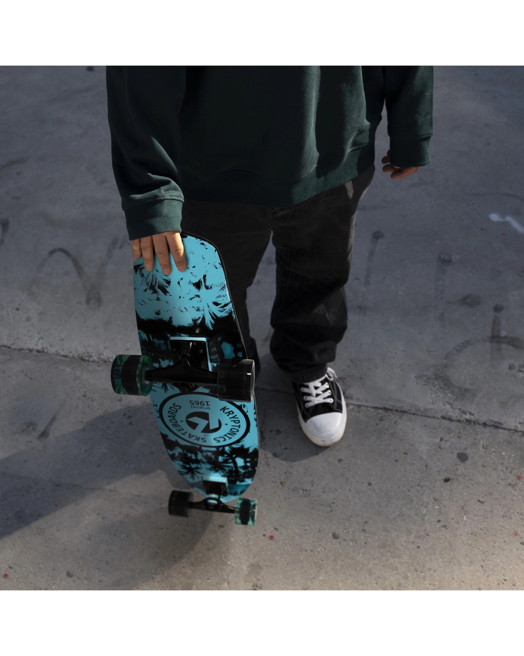 2 Kryptonics 28-Inch Skateboard Cruiser Board - Negative, 2 of 9