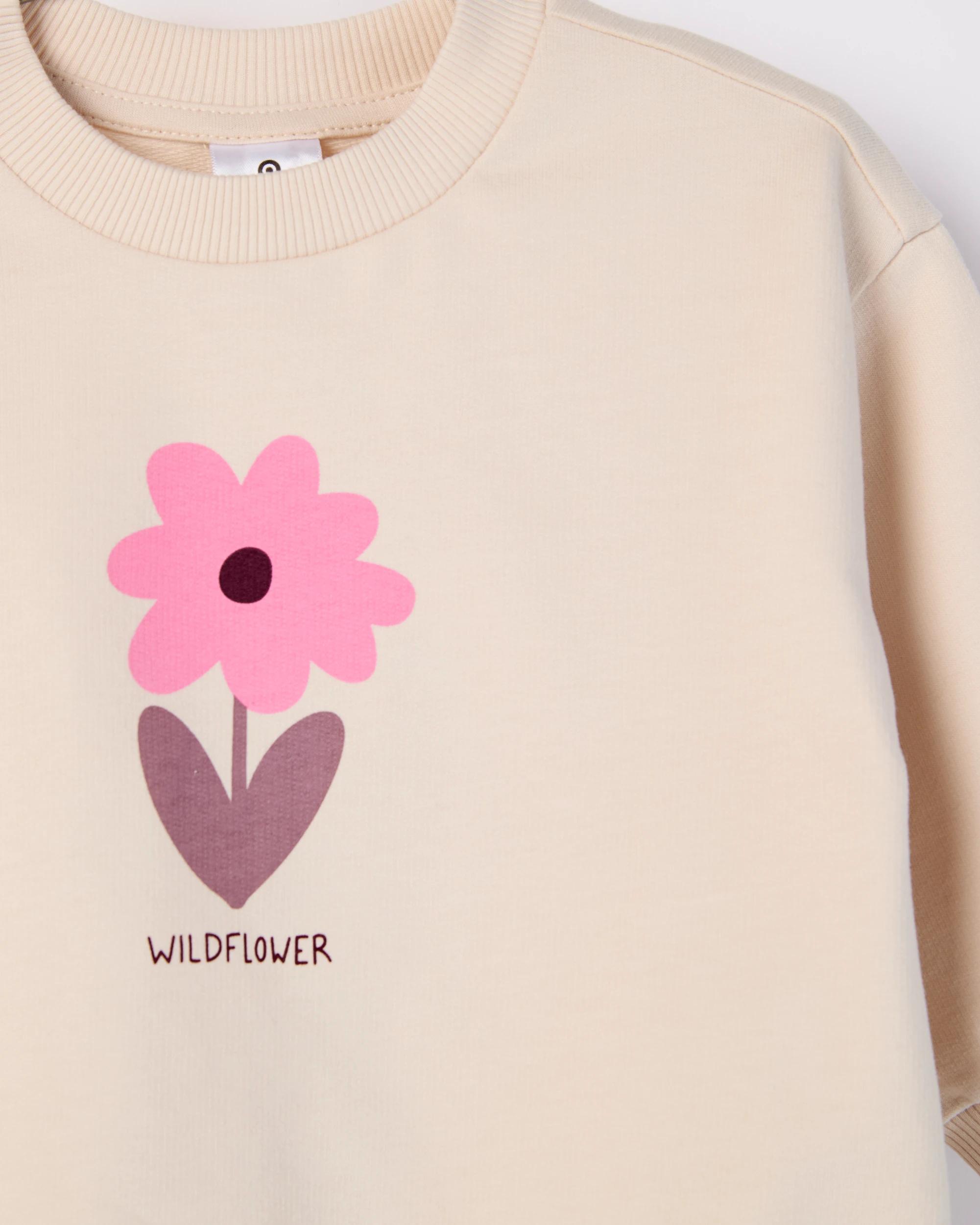3 Target Baby Baby Organic Cotton Fleece Jumper & Soft Cord Pants 2 Piece Set WILD FLOWER, 3 of 3