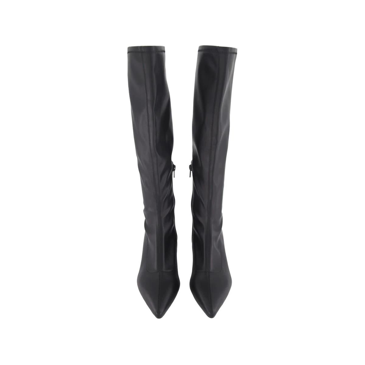 2 Knee High Heeled Boots Black, 2 of 4