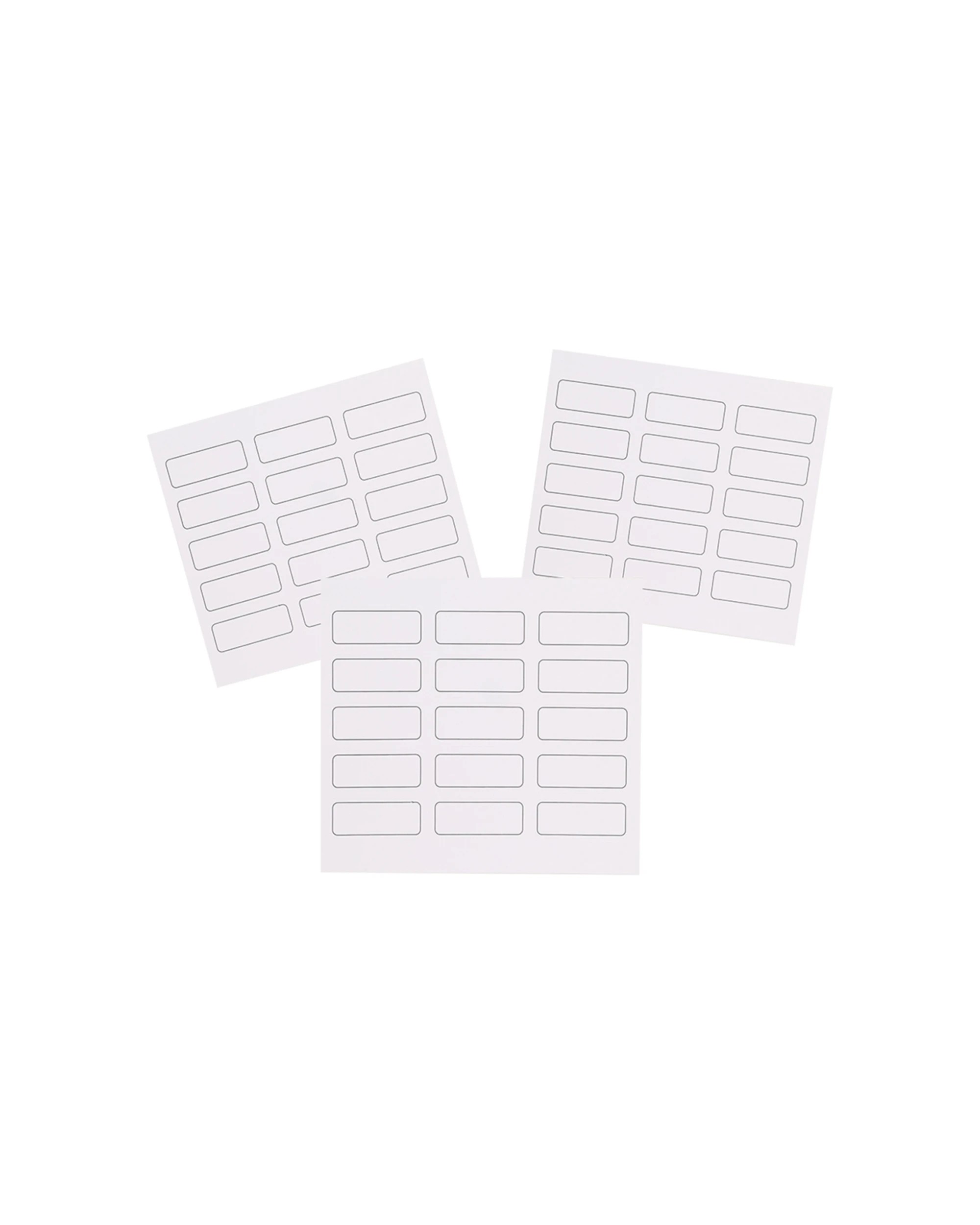 2 Appetito 8x 45pc Vinyl Blank Kitchen Labels Washable Reusable Home Pantry - White, 2 of 6