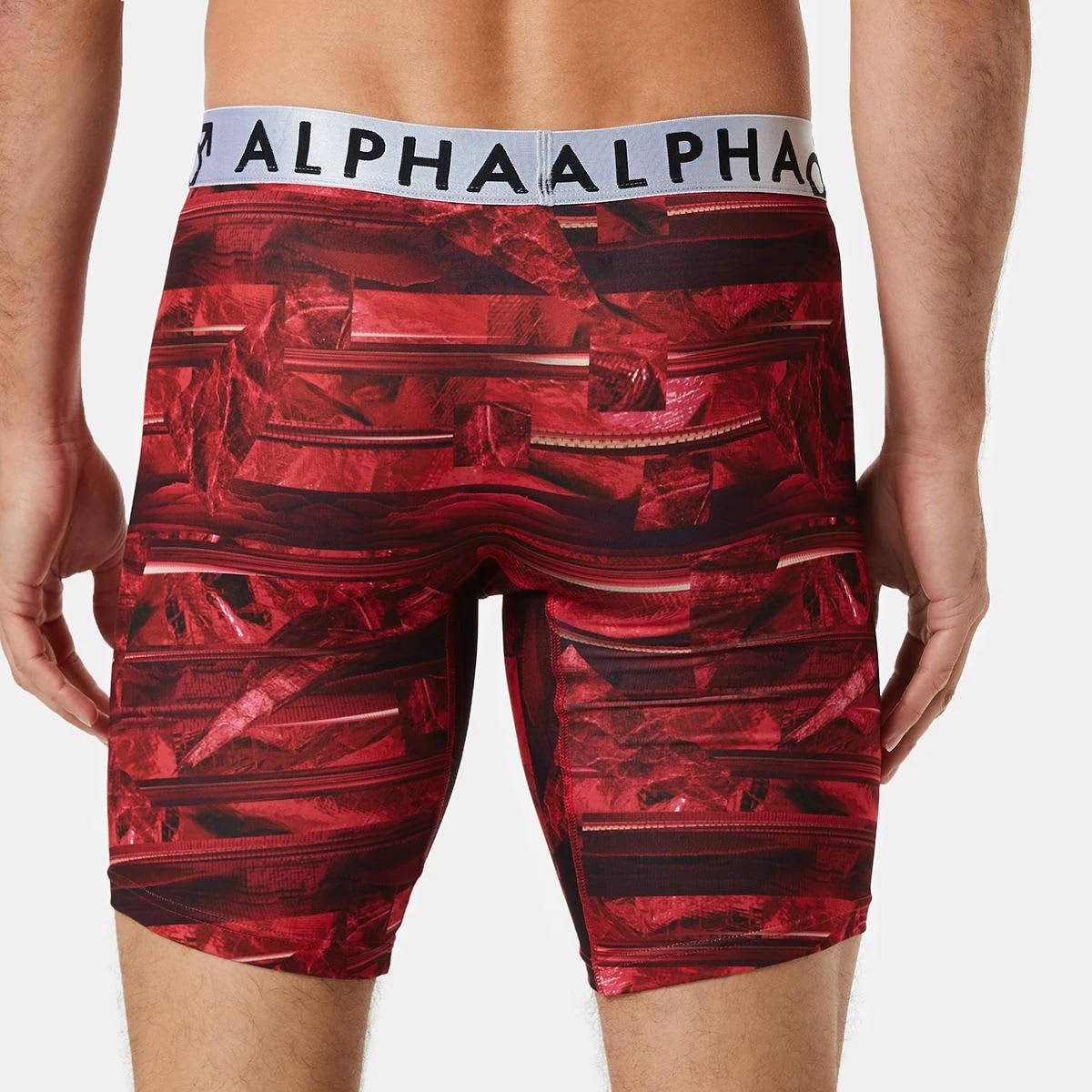 3 Long Sports Trunks Red Chaos, 3 of 5