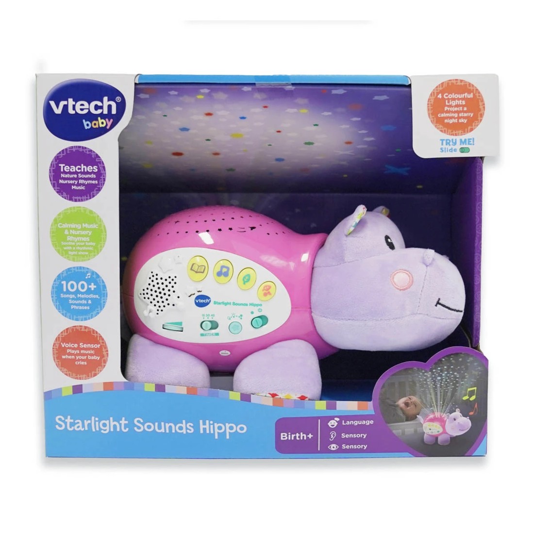 1 VTech Starlight Sounds Hippo, 1 of 4