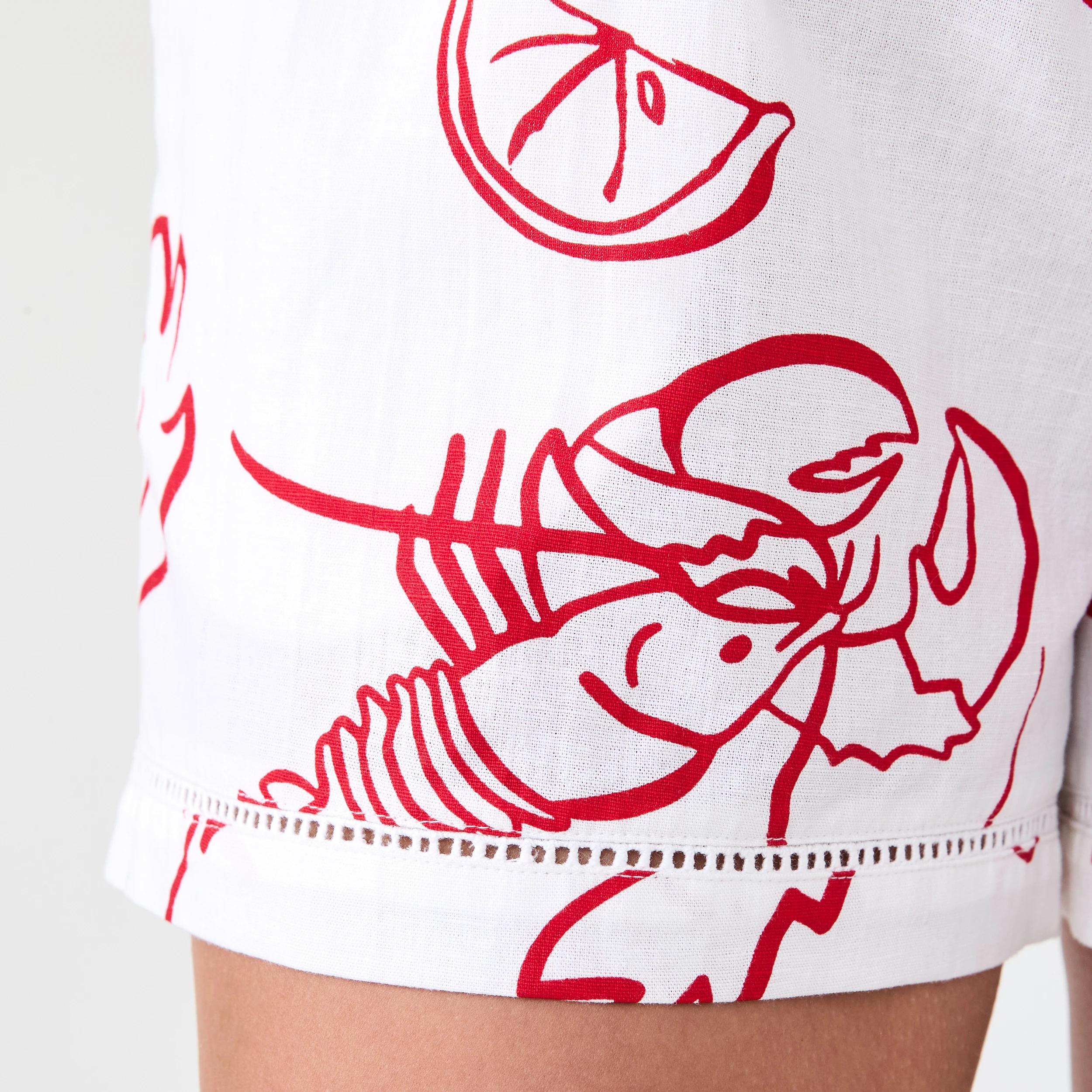 6 Ladder Trim Shorts Red Vacay, 6 of 7