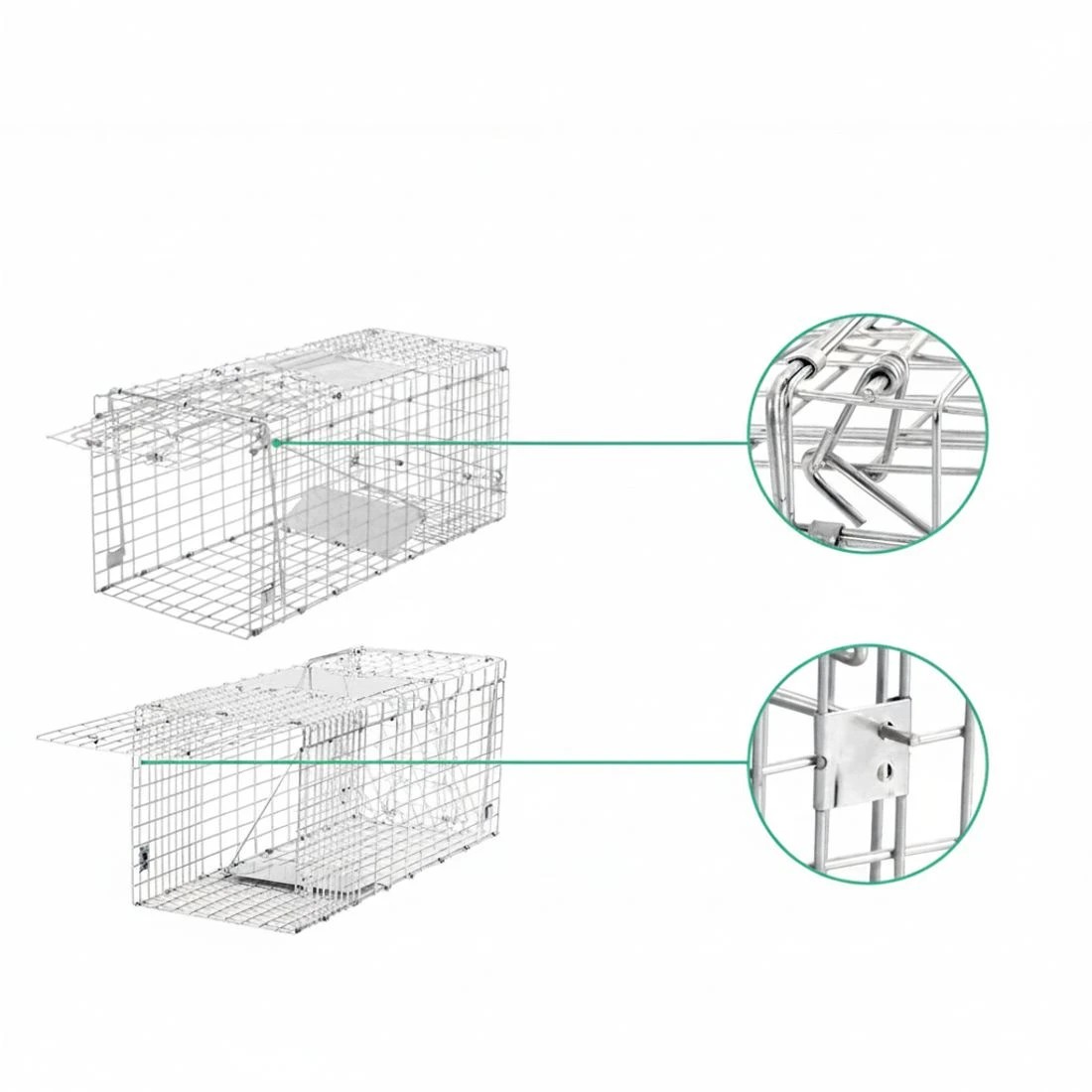 2 Gardeon Animal Trap Cage Possum 66x23cm - No Color, 2 of 5