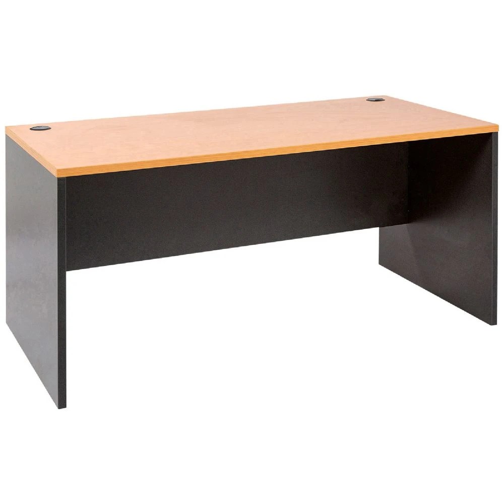 1 Velocity Desk 1500mm Golden Beech and Ironstone Grey Desks, Tables and Workstations, 1 of 6