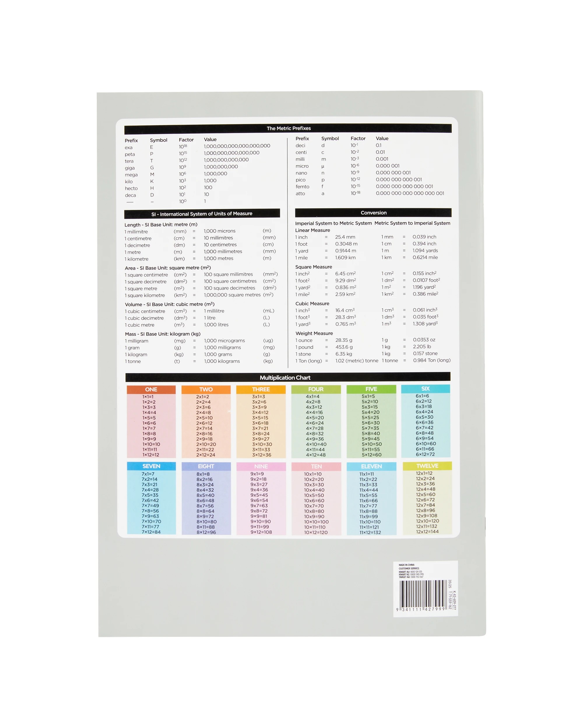4 A4 Graph Book - 96 Pages, Grey, 4 of 4