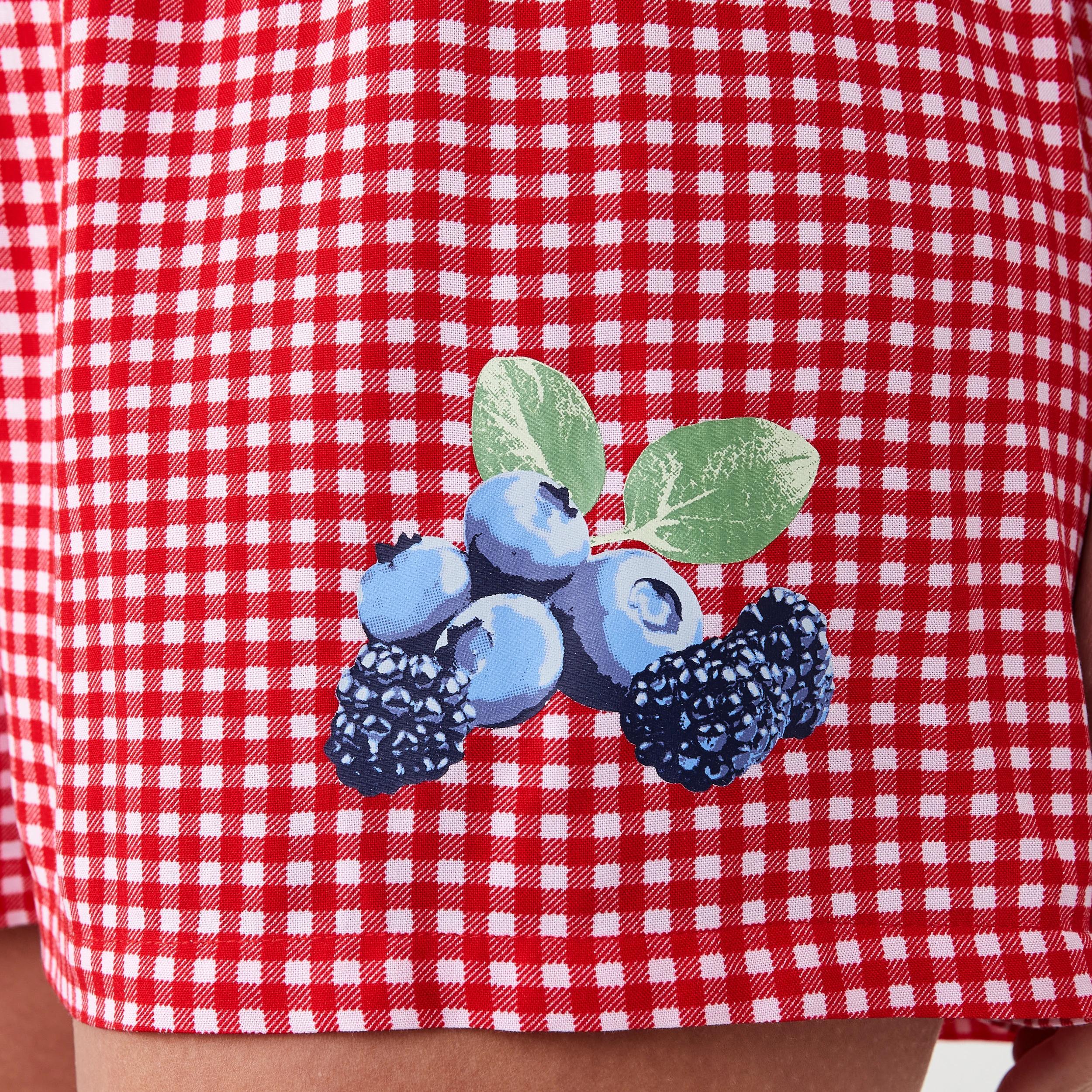 7 Print Knit T-shirt and Woven Shorts Pyjama Set Sweet Brry, 7 of 8