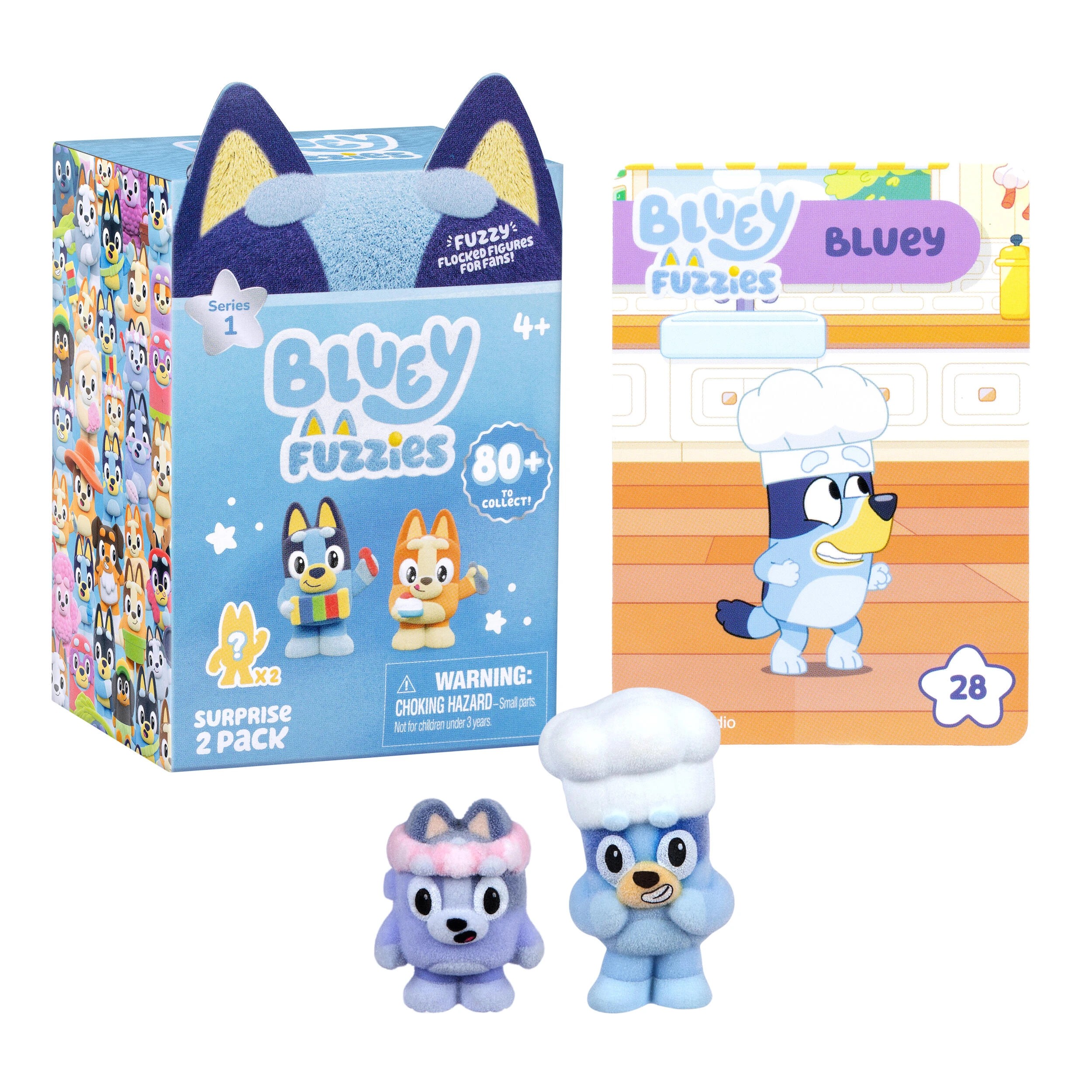 1 2 Pack Bluey Fuzzies S1 Collectible - Assorted - Multi, 1 of 6