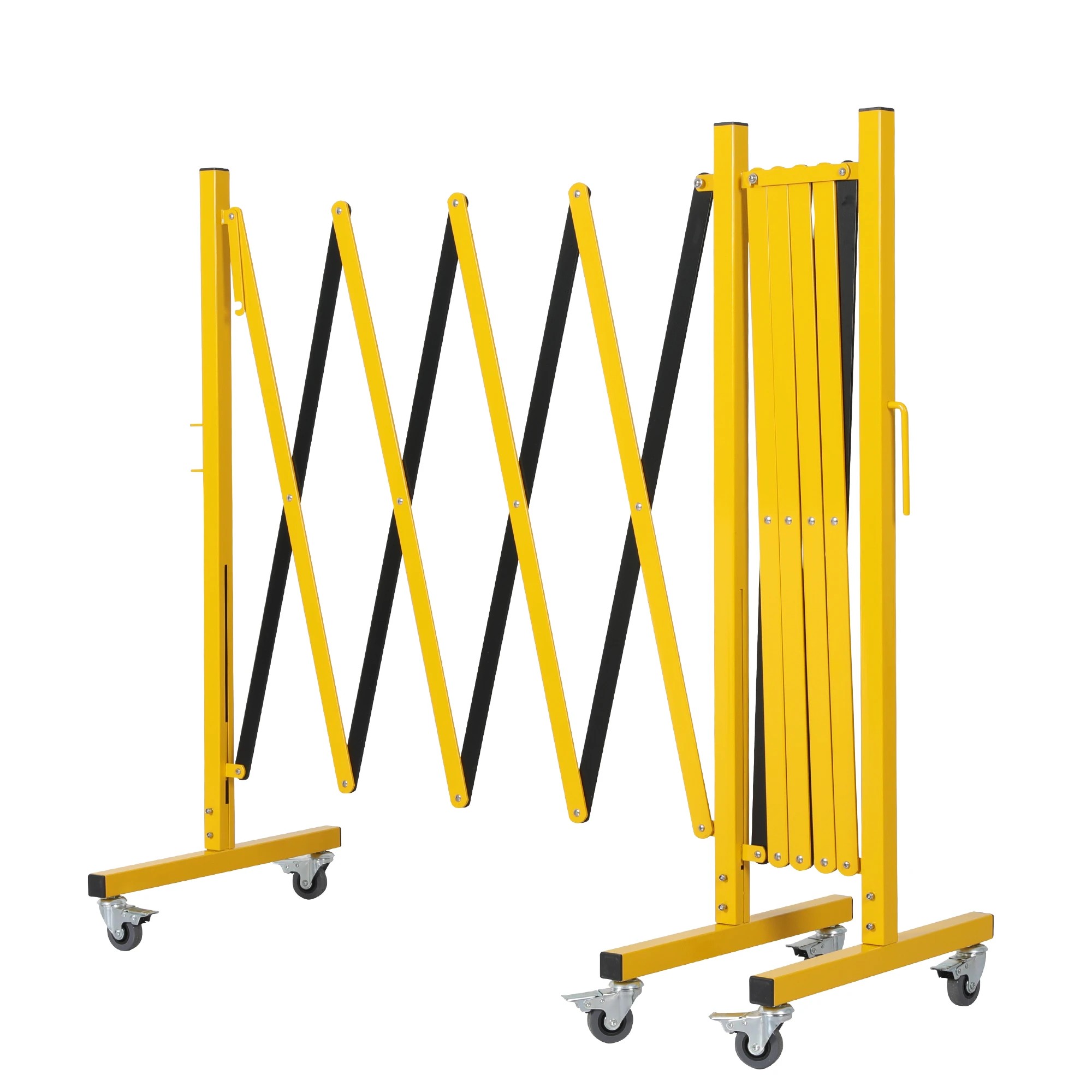 1 Traderight Expandable Aluminium Barrier Gate 16Ft - Yellow, 1 of 5