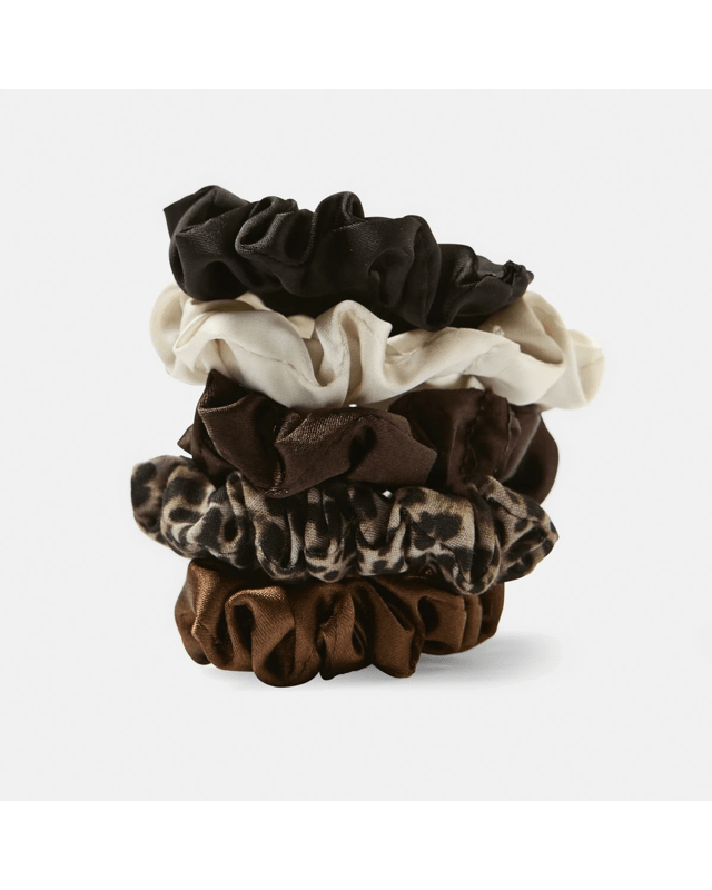 5 Pack Satin Mini Scrunc