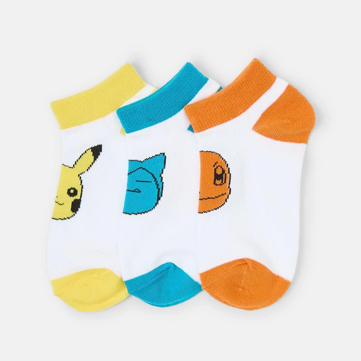 2 3 Pack Pokemon License Low Cut Socks Pokemon, 2 of 3
