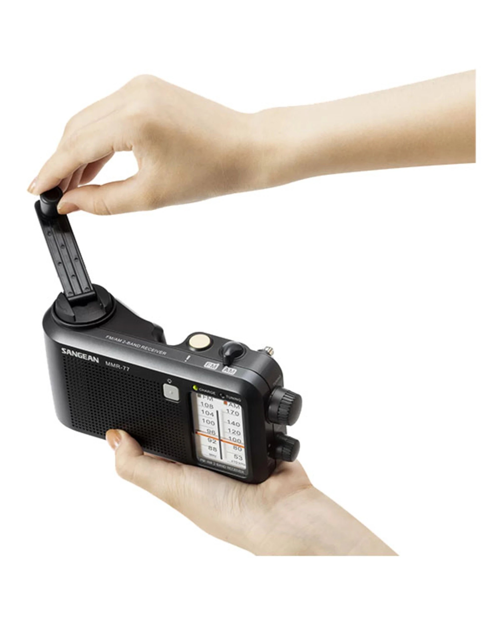 5 Sangean MMR-77 AM/FM Multi Powered Radio - Black, 5 of 5