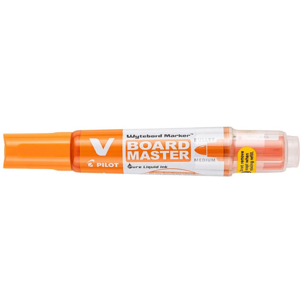 1 PILOT VBoard Master Whiteboard Marker Bullet Orange, 1 of 6