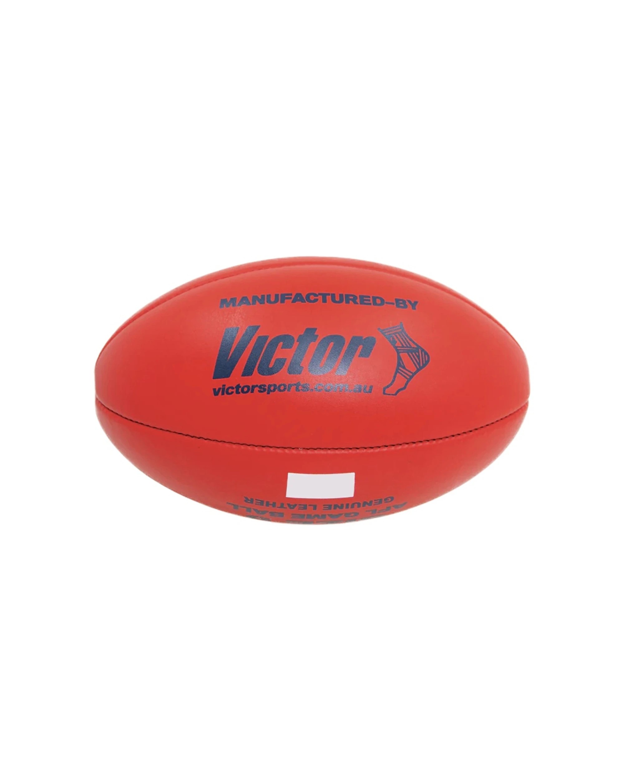 2 Victor Sports AFL Leather Game Ball Quality Material Size 4 - Red, 2 of 4