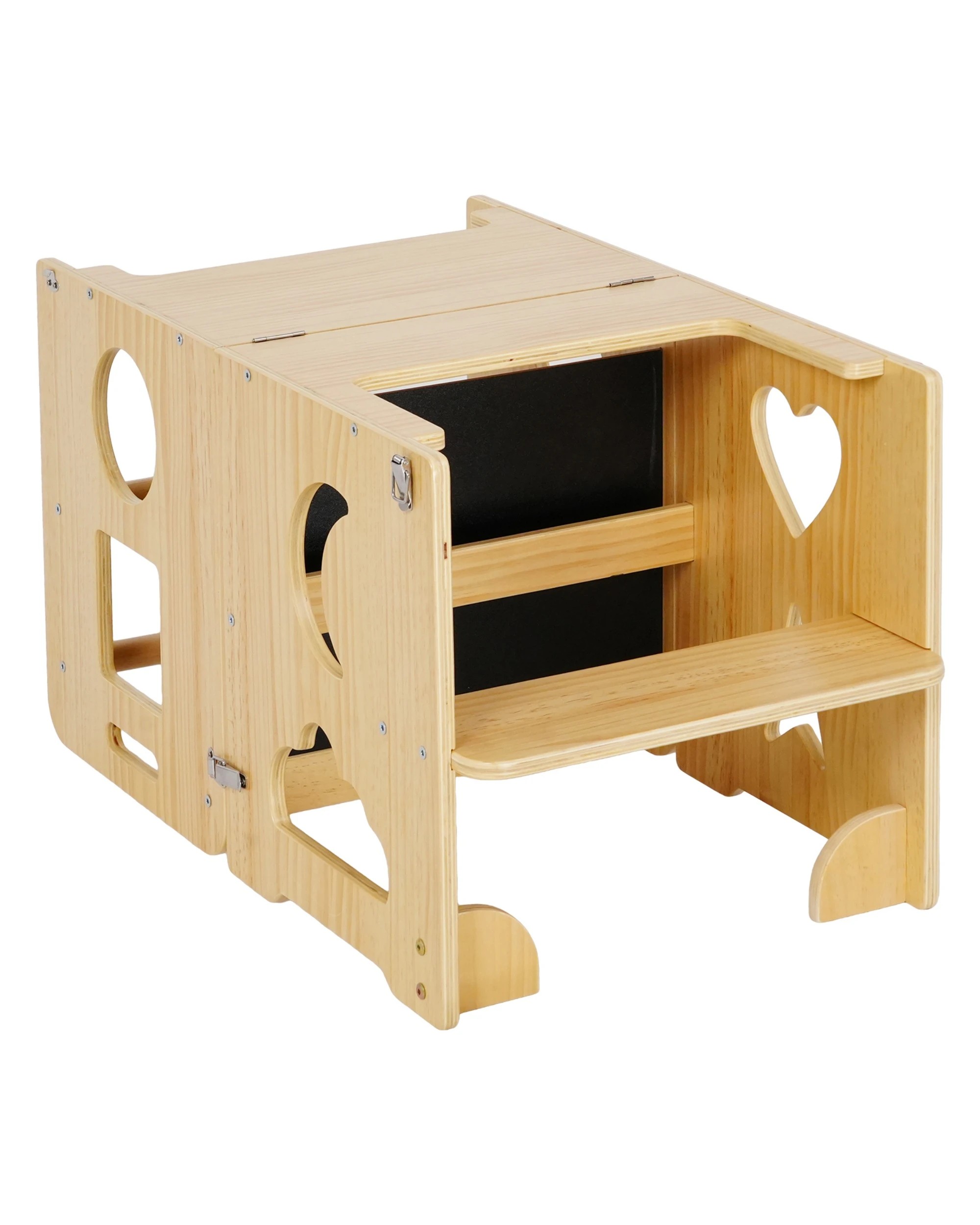 7 Advwin 3-in-1 Toddler Kitchen Step Stool Foldable Learning Tower Wooden, 7 of 10