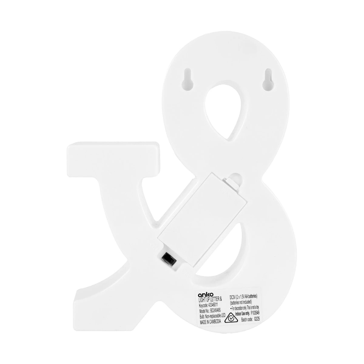 3 Light Up Letter - &, 3 of 5