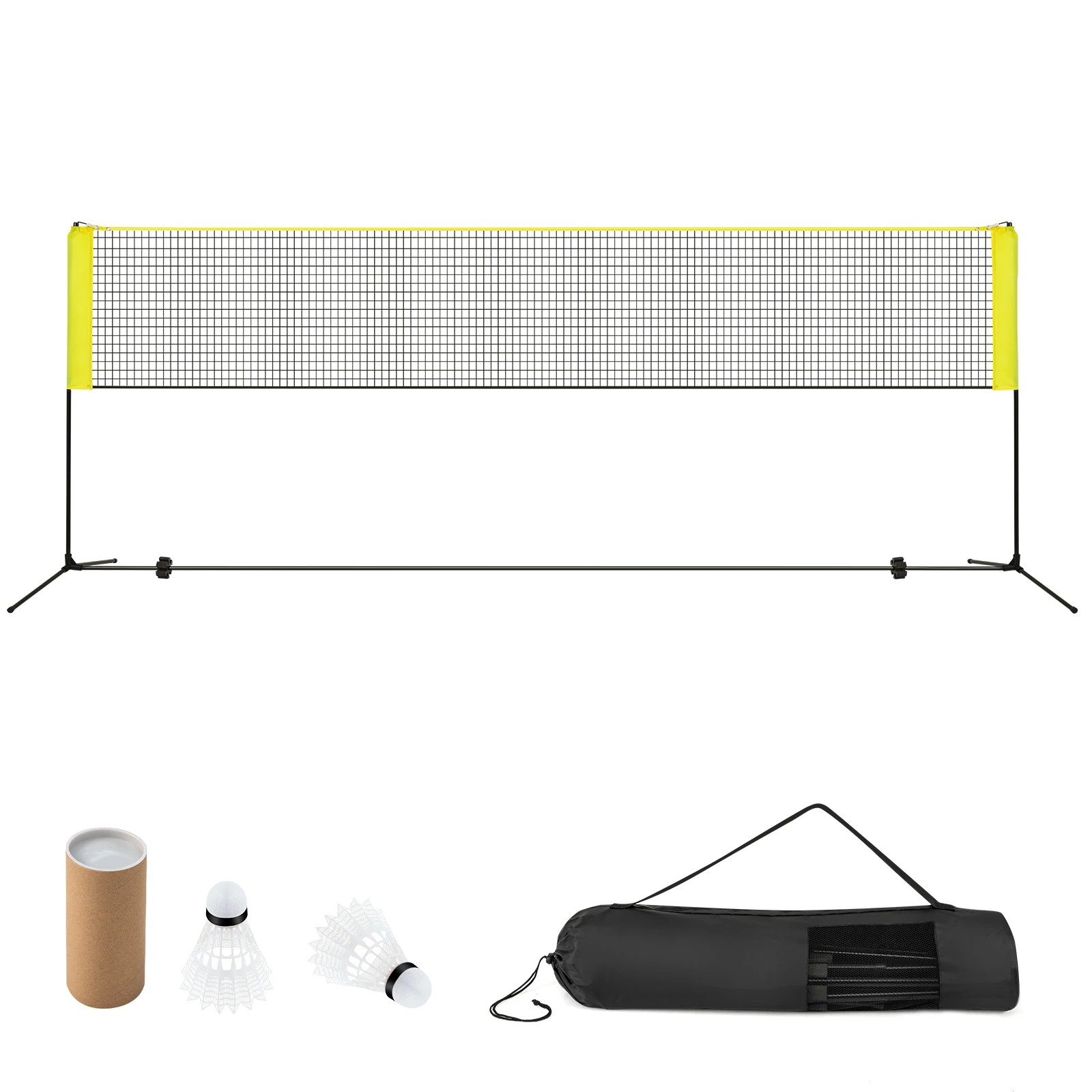 1 Costway 4.2m Badminton Tennis Net Ajustable Volleyball Pickleball Net Stand Outdoor Sports, 1 of 1