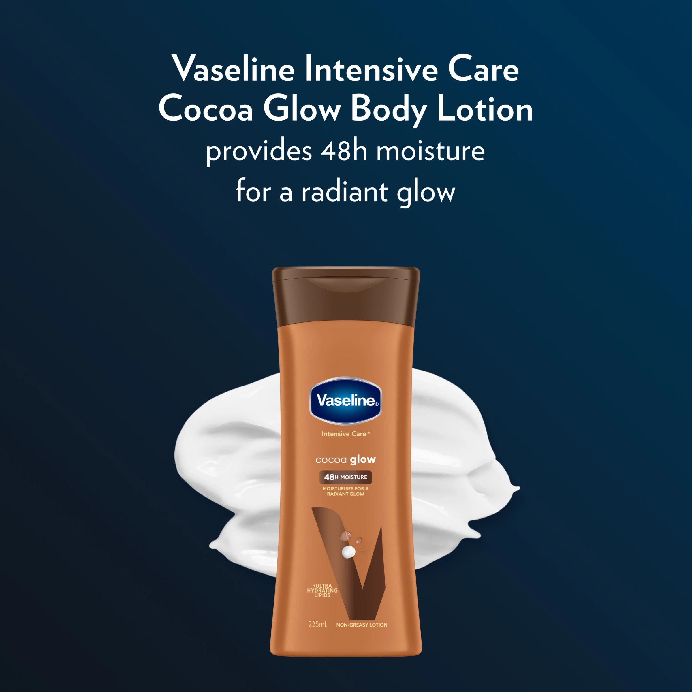 5 Vaseline Intensive Care Cocoa Glow 48H Moisture Body Lotion 225ml - Ultra Hydrating Lipids, 5 of 6