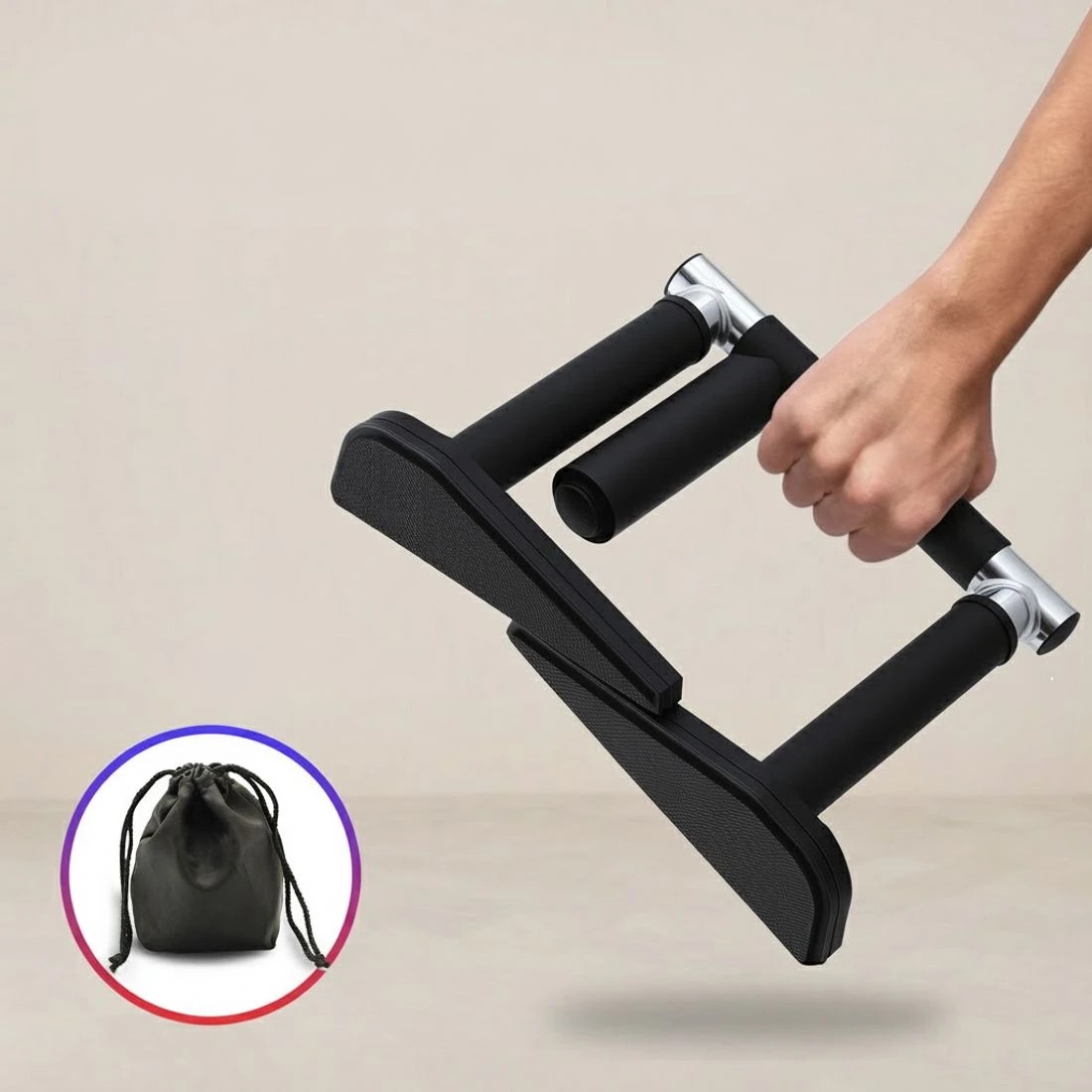 6 Everfit 2Pcs/Set Pull Up Bar - Black, 6 of 6