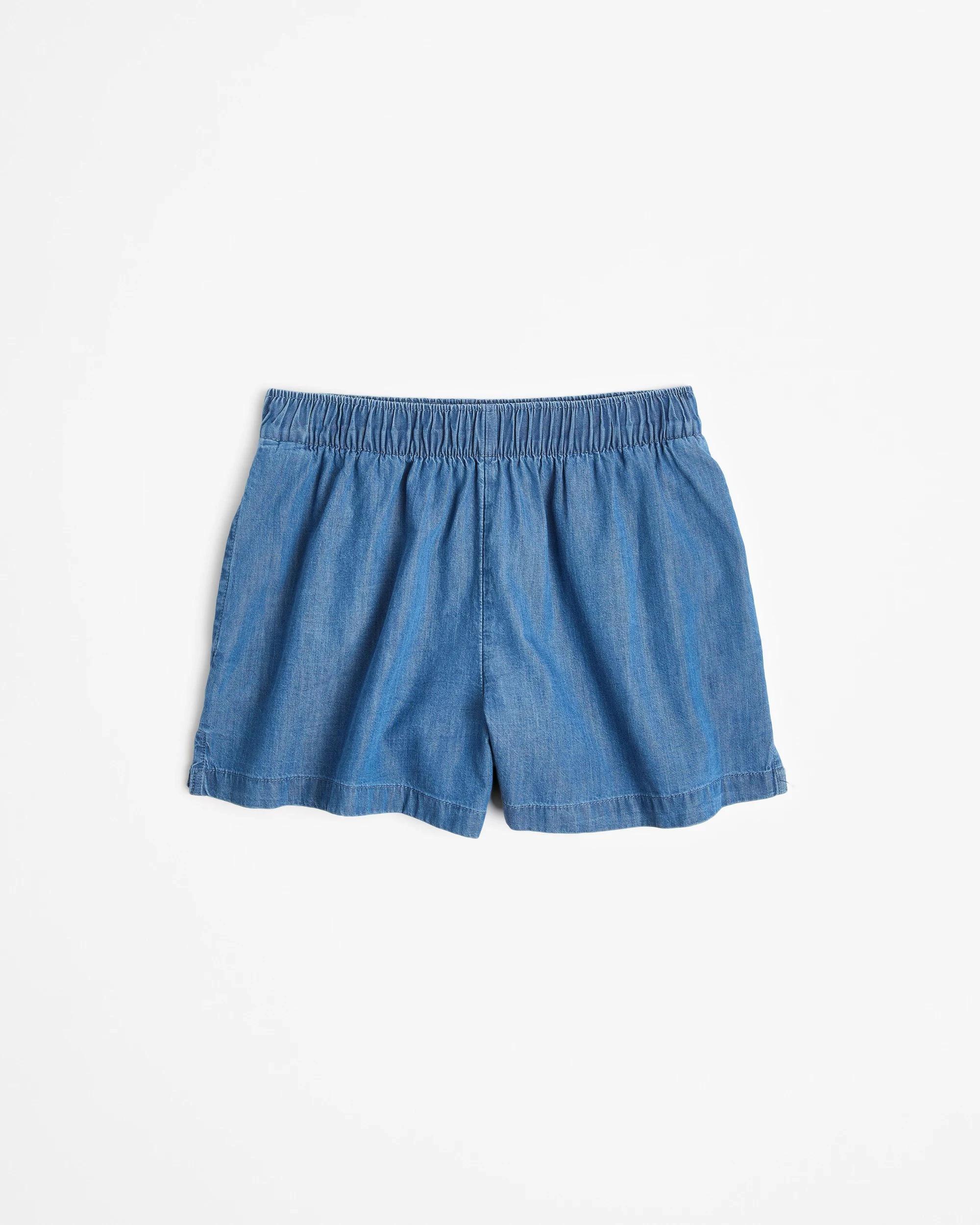 6 Target Australian Cotton Chambray Short MID BLUE, 6 of 6