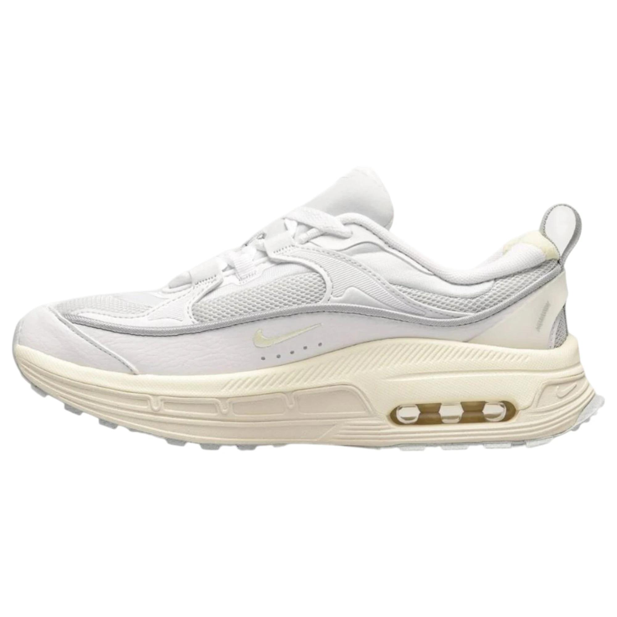 2 Nike Womens Air Max Bliss White Trainers Athletic Running Shoes WHITE, 2 of 6