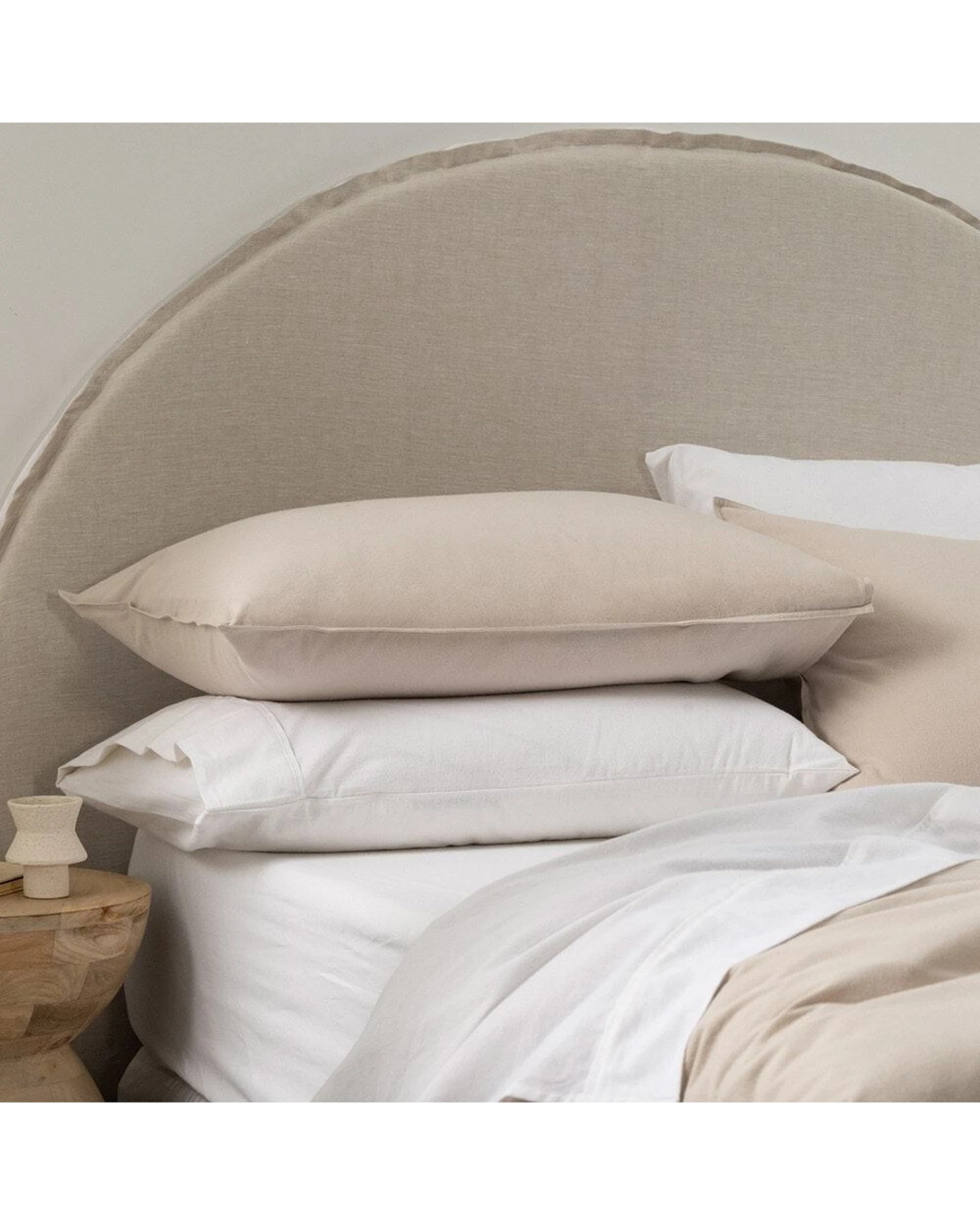 5 Canningvale Cozi Cotton Flannelette Fitted Sheet With Pillowcase Set - Super King Bed - White, 5 of 5