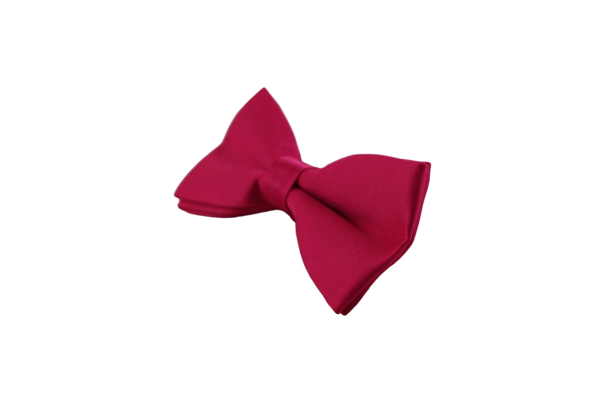 4 Zasel Mens Matt Solid Plain Magenta Colour Bow Tie - Pink, 4 of 4