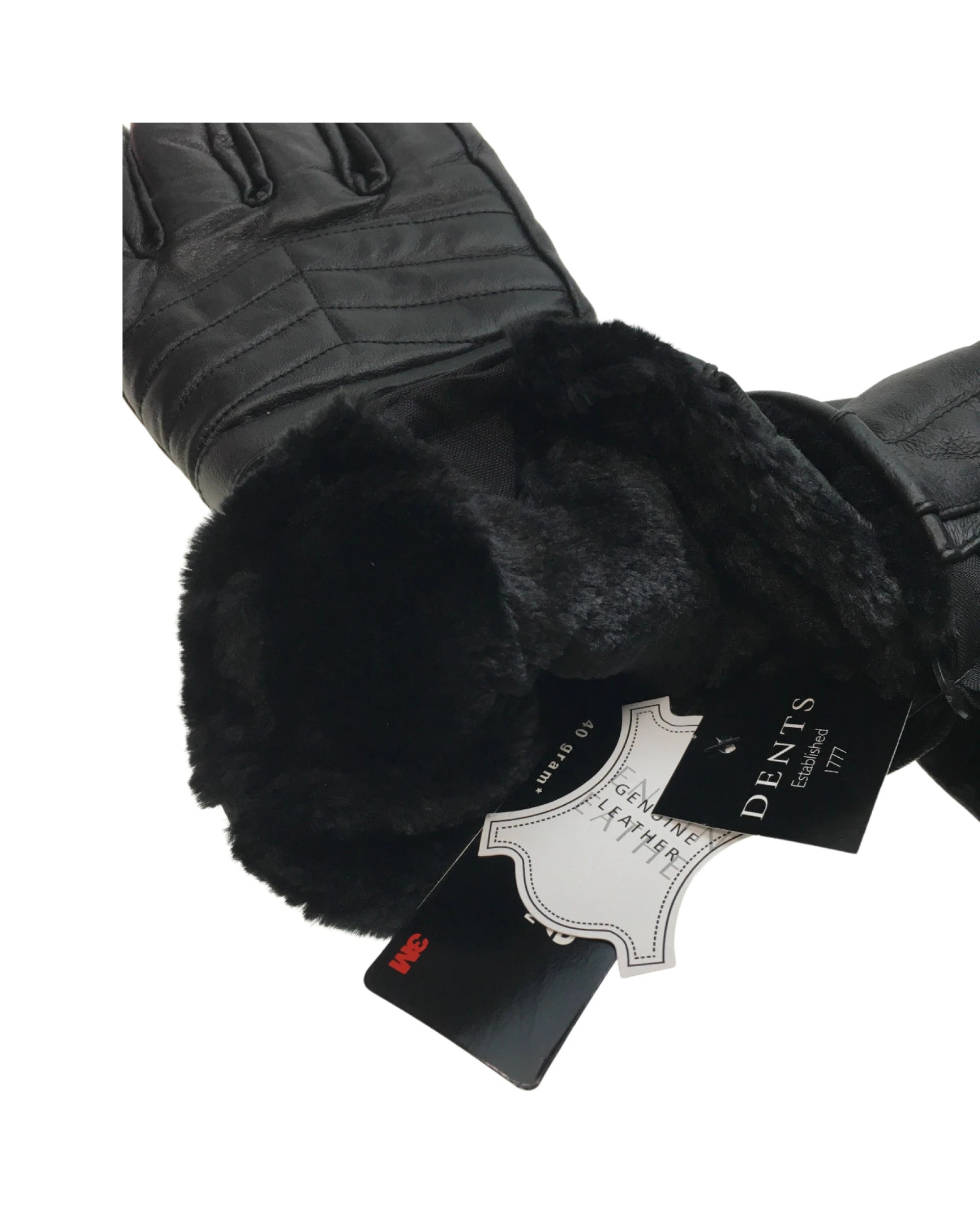 4 3M Thinsulate Winter Waterproof Leather Motorbike Gloves in Black L, 4 of 4