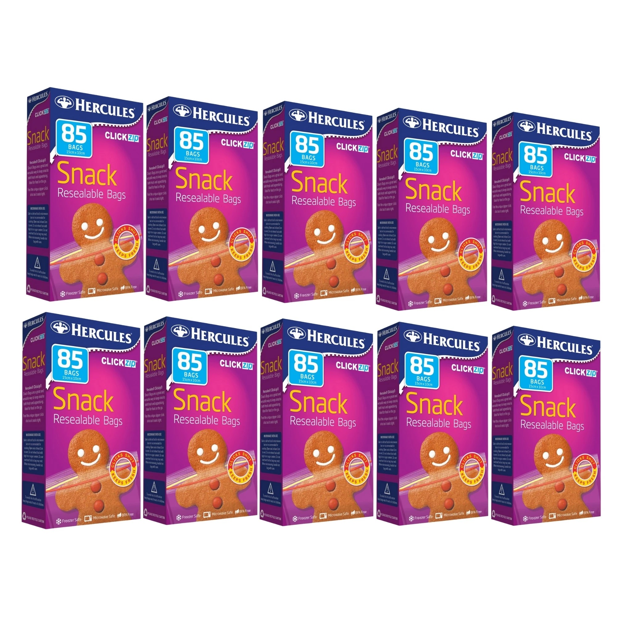 1 Hercules Snack Bags 85pk x10, 1 of 1