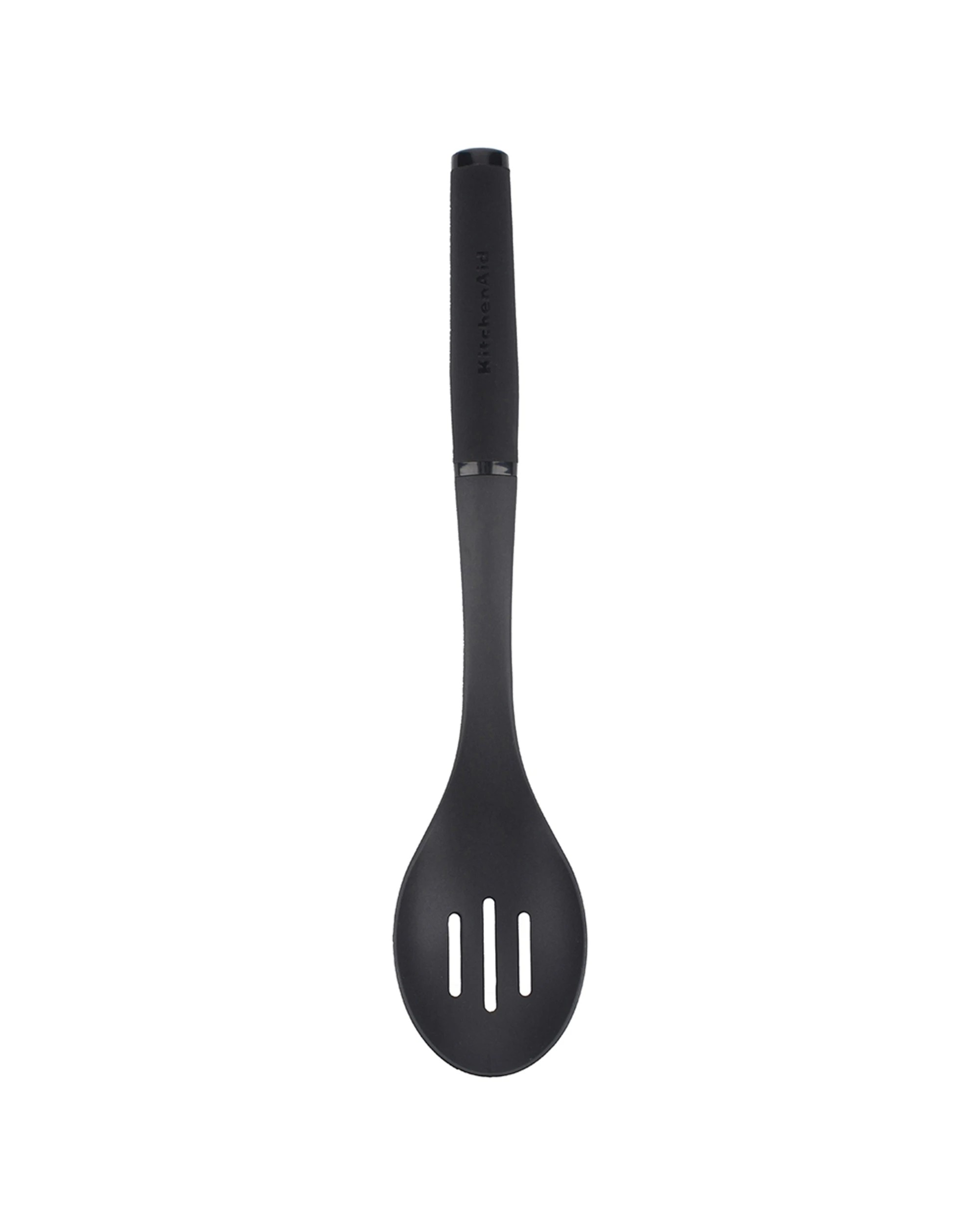 3 KitchenAid 2PK Nylon Soft Touch Slotted Spoon Heat Resistant Non-Slip - Black, 3 of 3