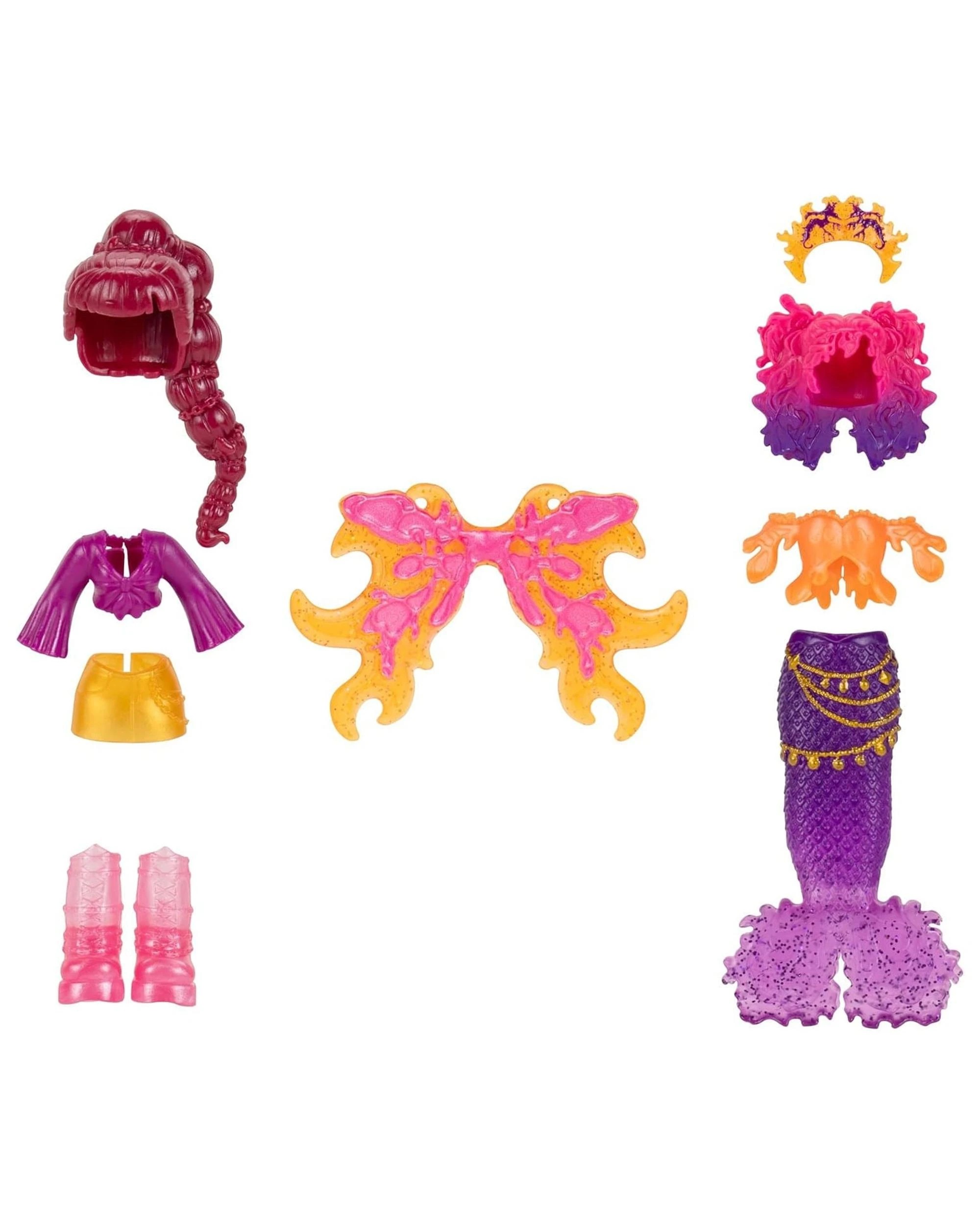 2 Royale High Fire Mermaid S3 Deluxe Core Figure, 2 of 8