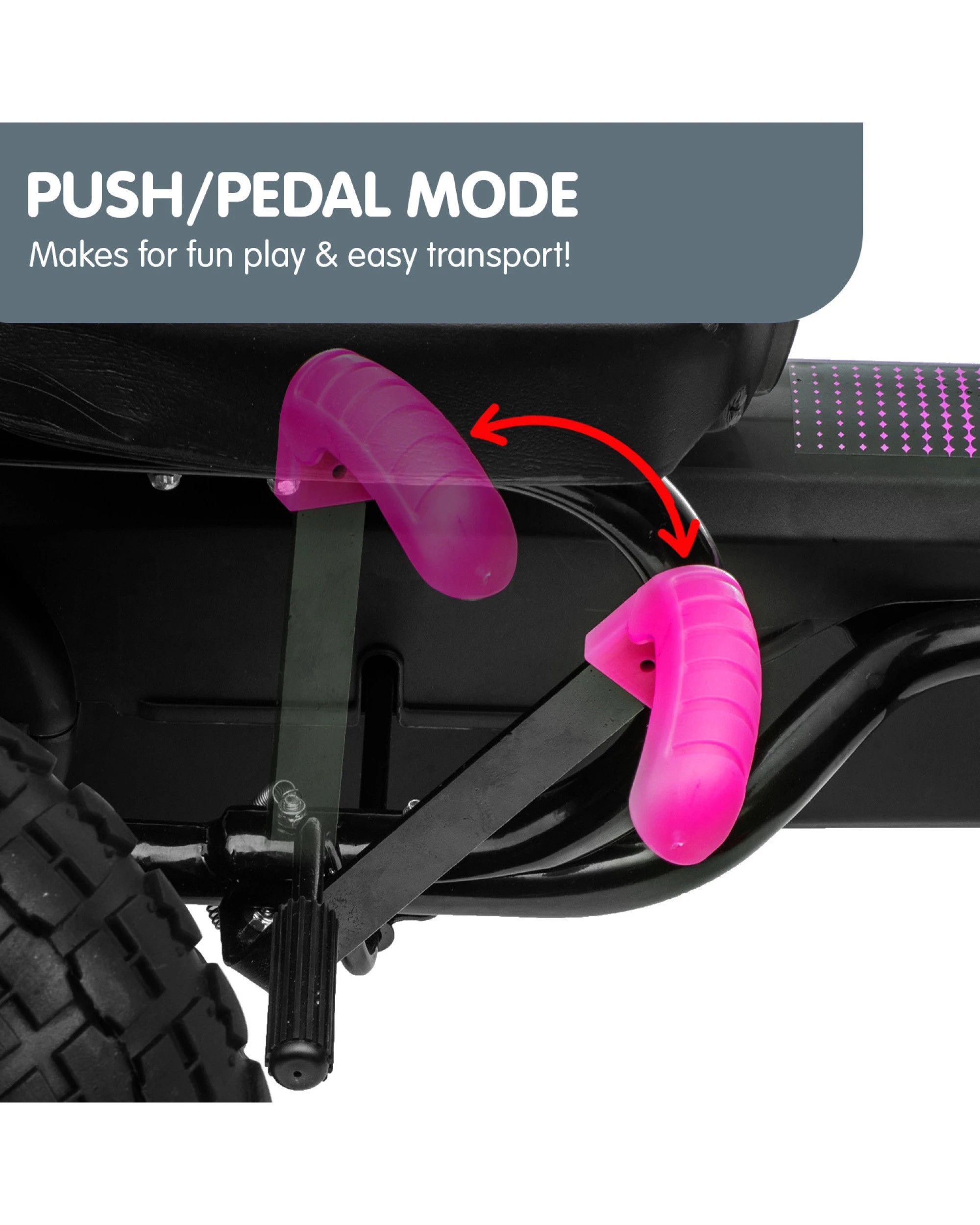 6 Kahuna G18 Kids Ride On Pedal Go Kart - Rose Pink, 6 of 10