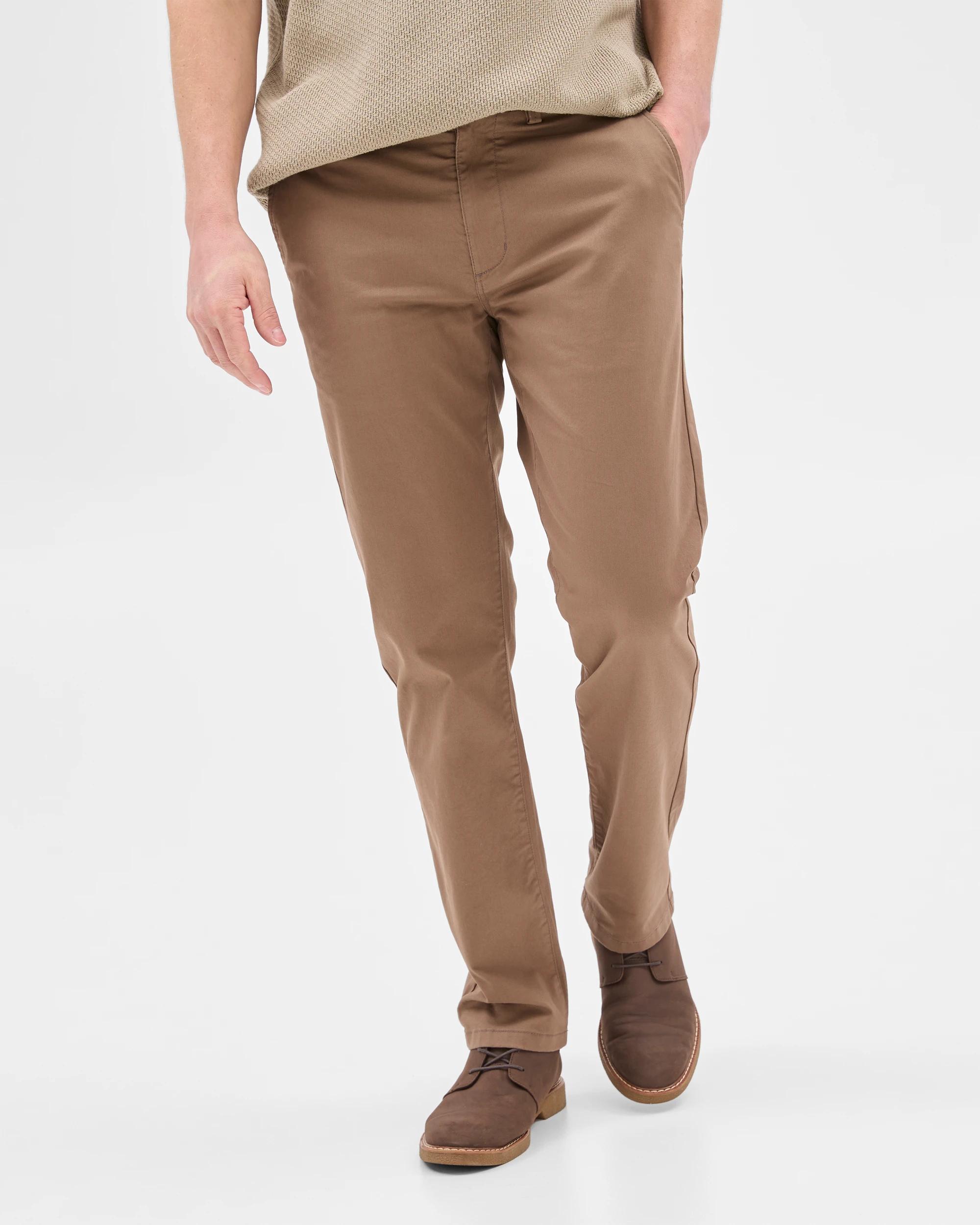 1 Target Australian Cotton Rich Straight Chino Pants SHITAKE, 1 of 9